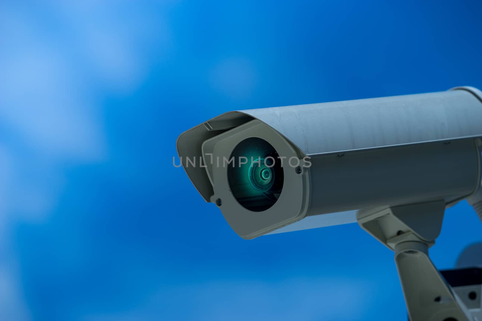 CCTV camera in home village by Alicephoto