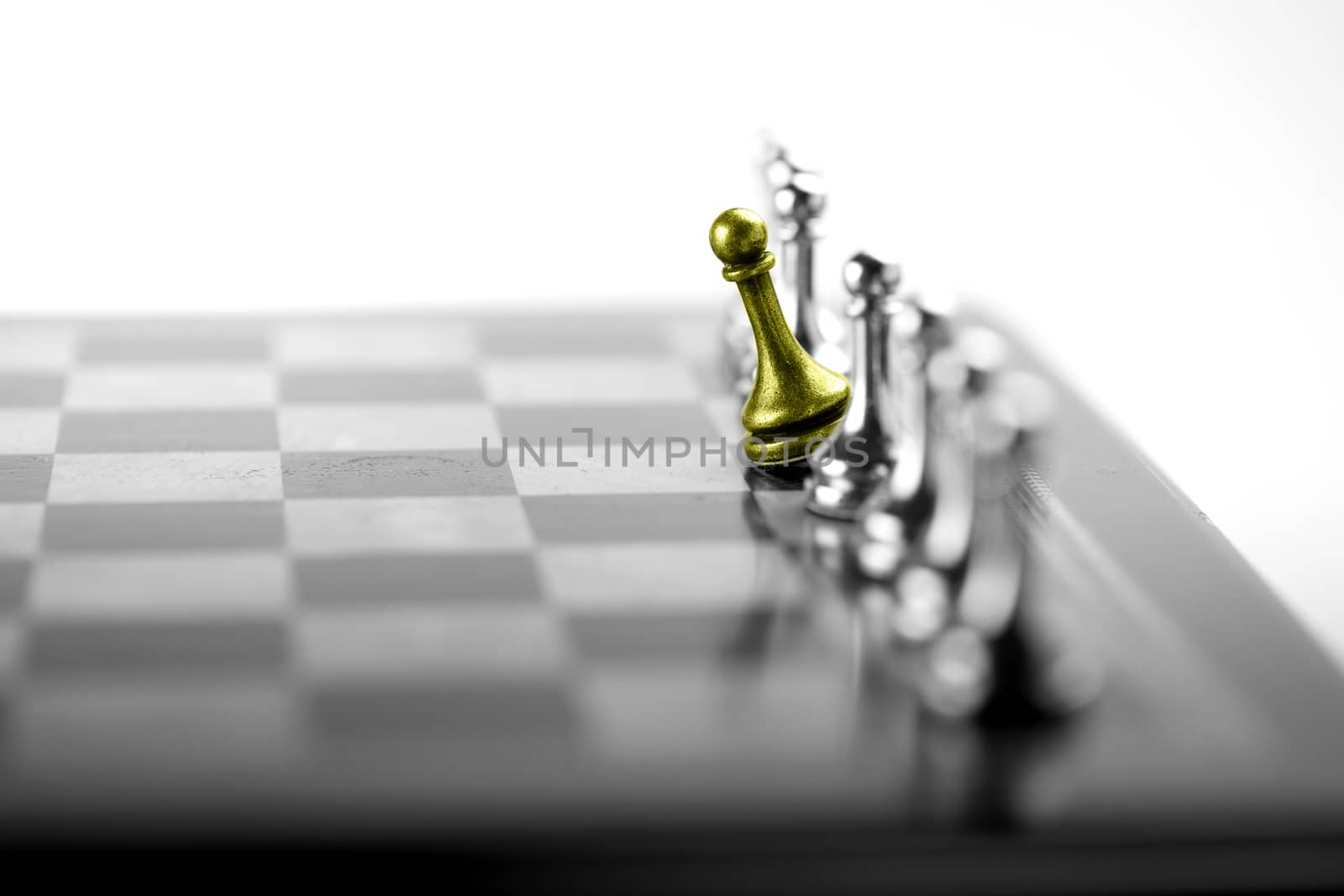 Chess business concept, leader & success