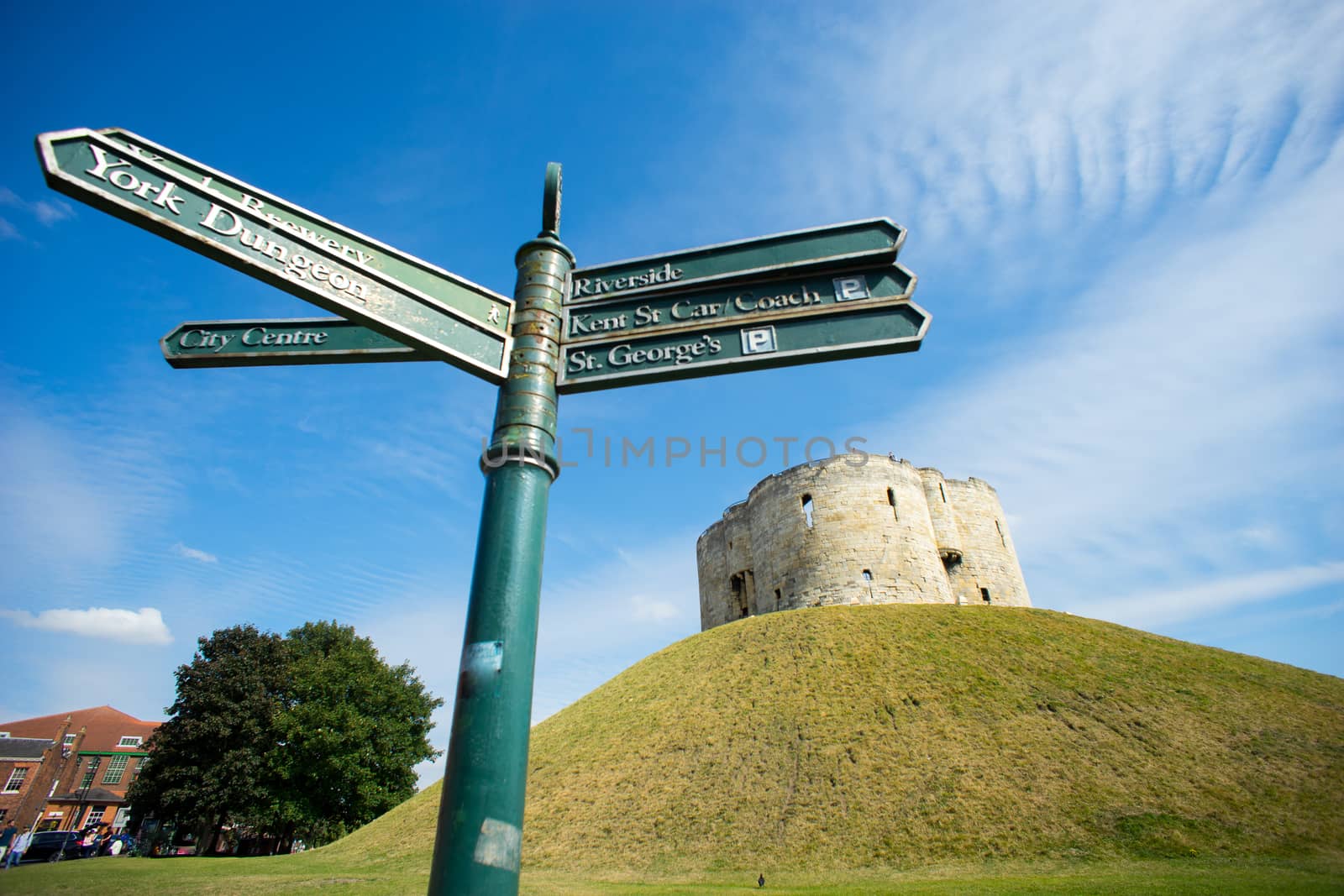 Cliffords Tower in York, England UK by Alicephoto