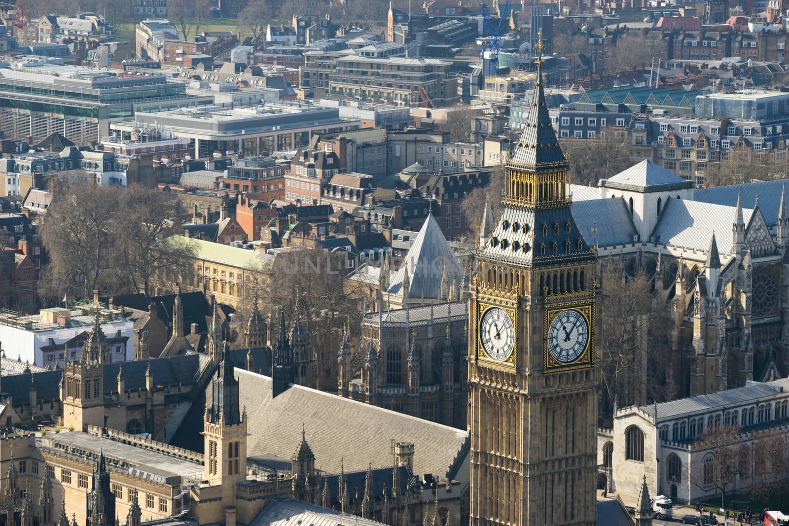 Big Ben and Westminster abbey, London, England by Alicephoto