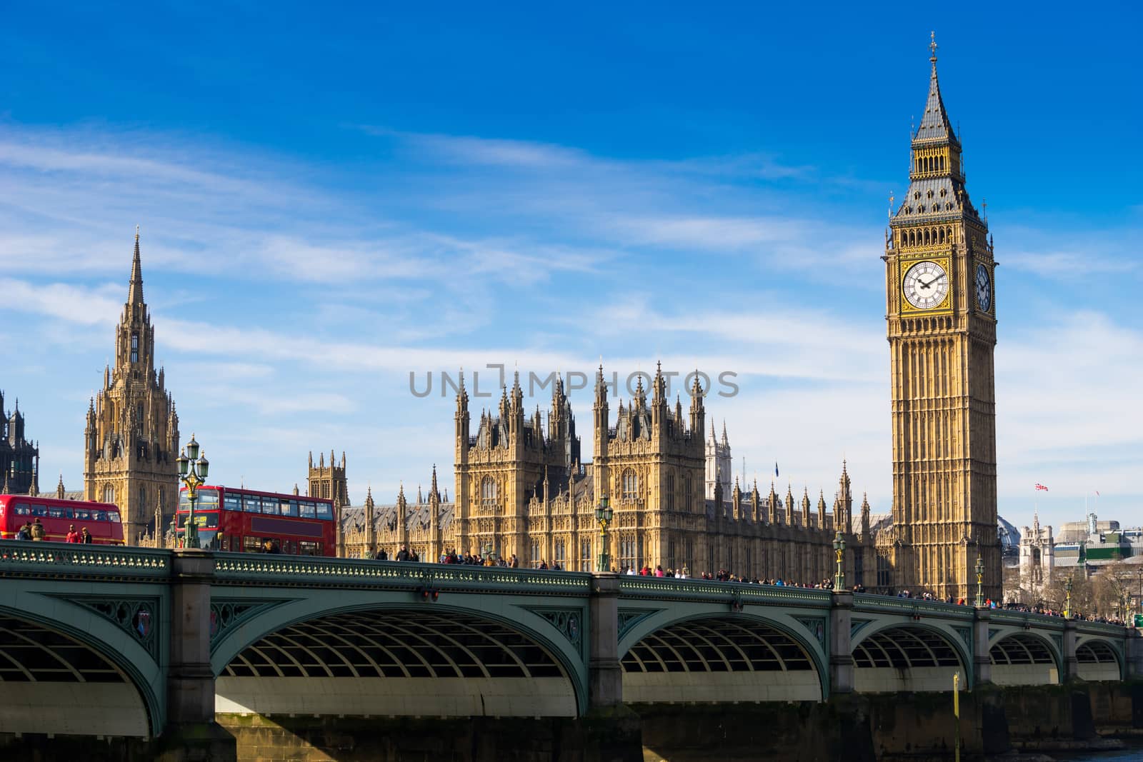 Big Ben and Westminster abbey, London, England