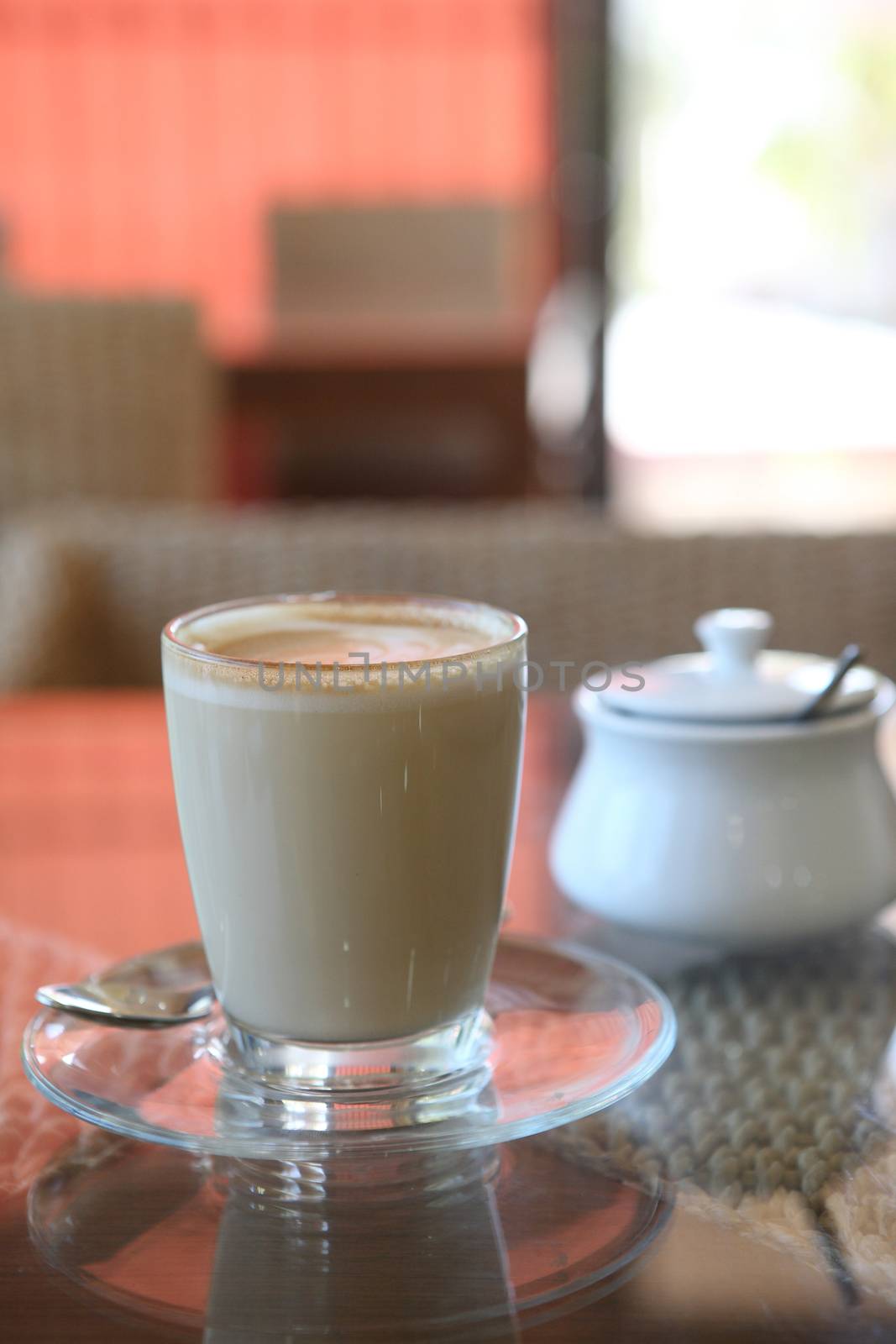 coffee on wood background