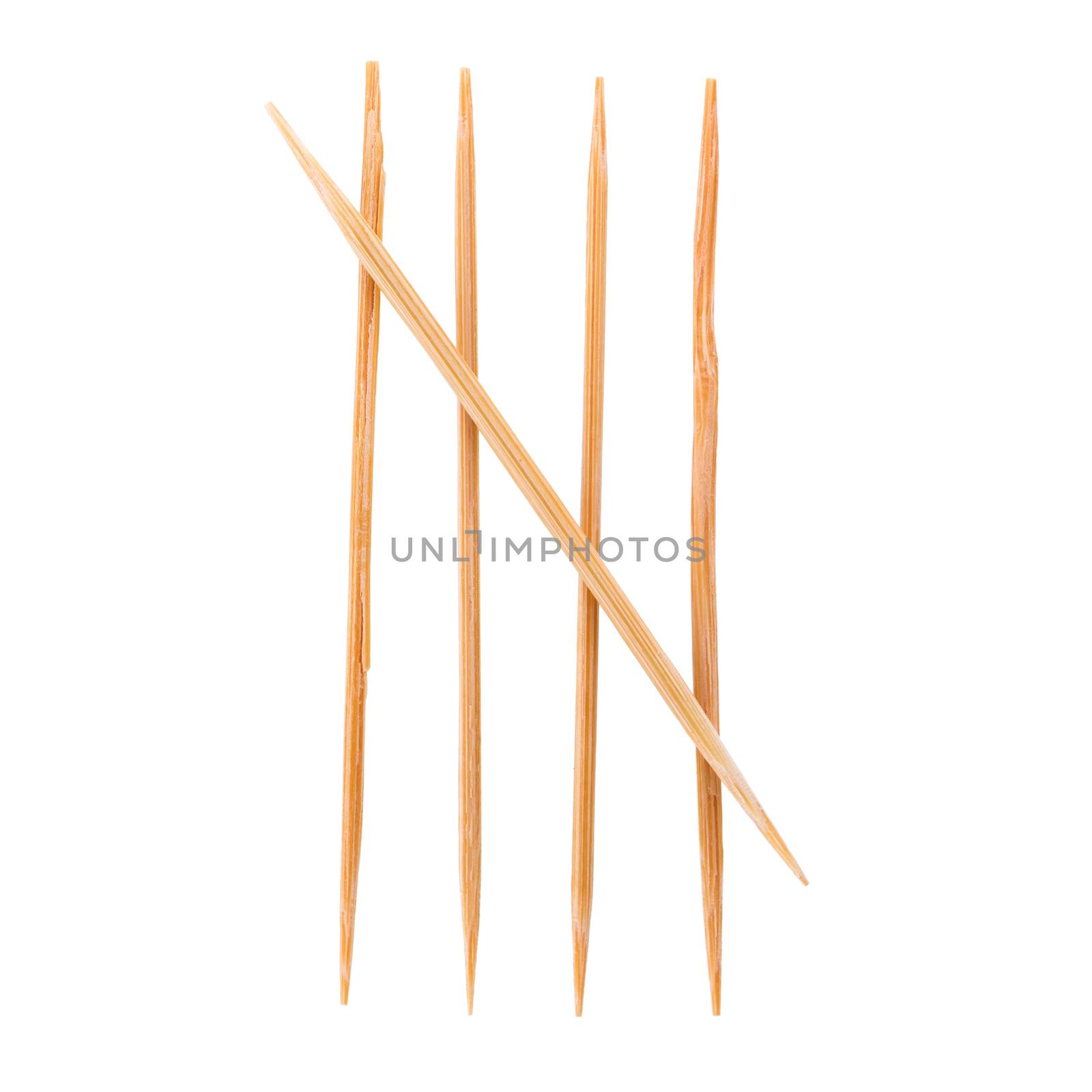 Toothpicks isolated on white. and Old roman antique alphabet num by kaiskynet