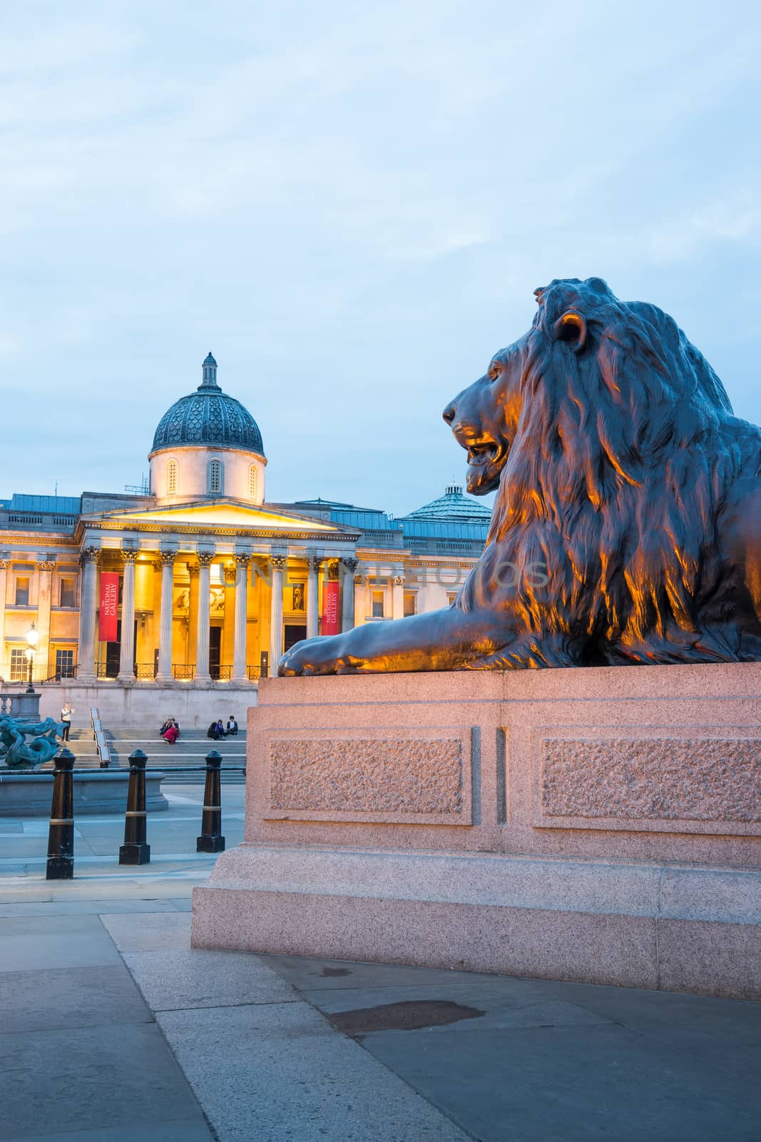 Trafalgar square in London England UK by Alicephoto