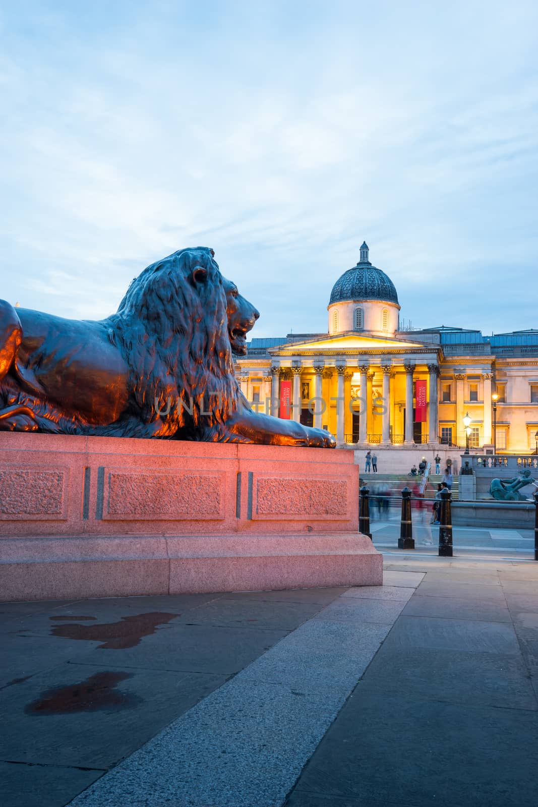 Trafalgar square in London England UK by Alicephoto