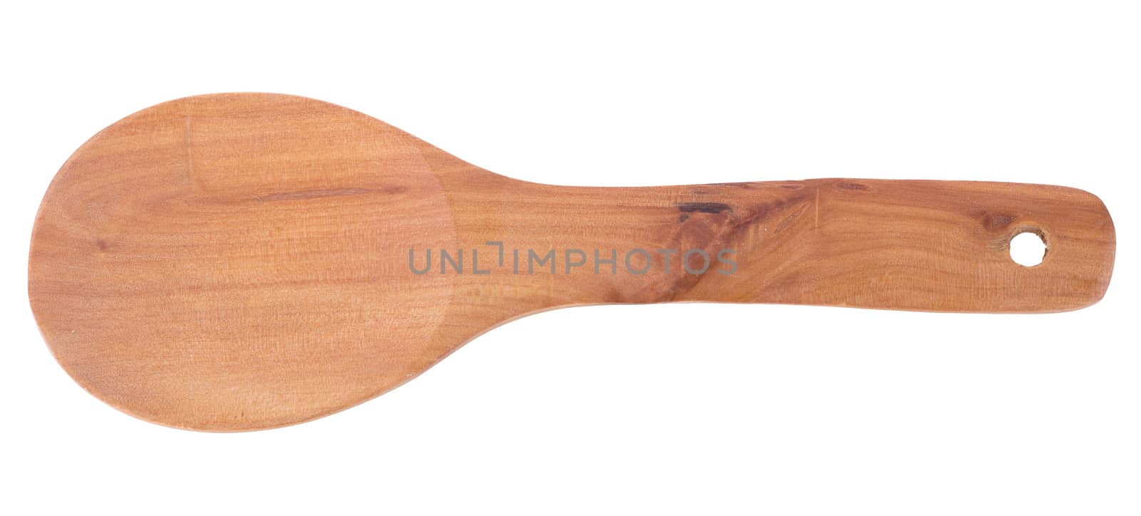 wooden spoon isolated on a white background by kaiskynet