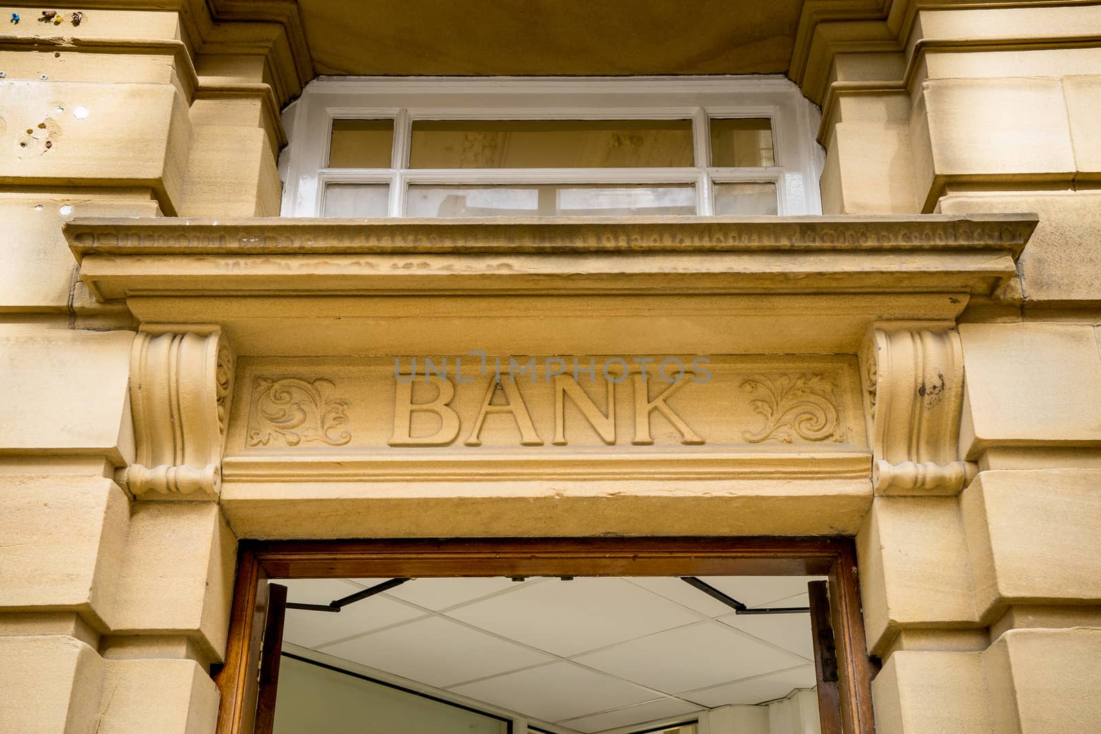Bank Sign logo, Stone Background

 by Alicephoto