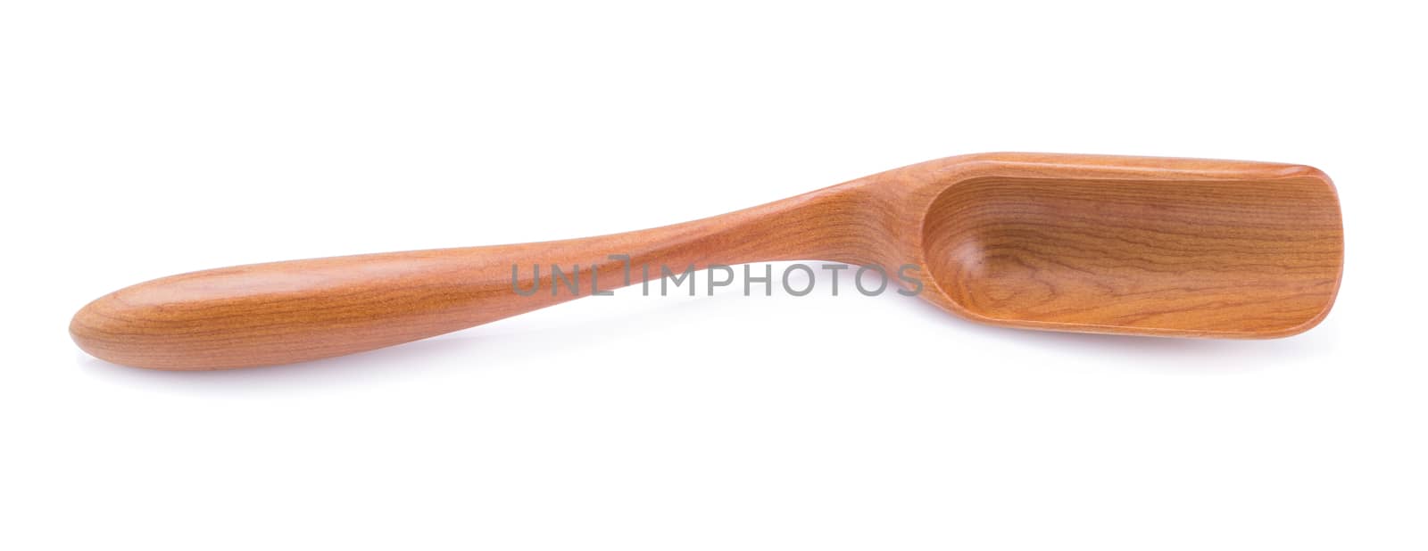 Wooden spoon on a white background by kaiskynet