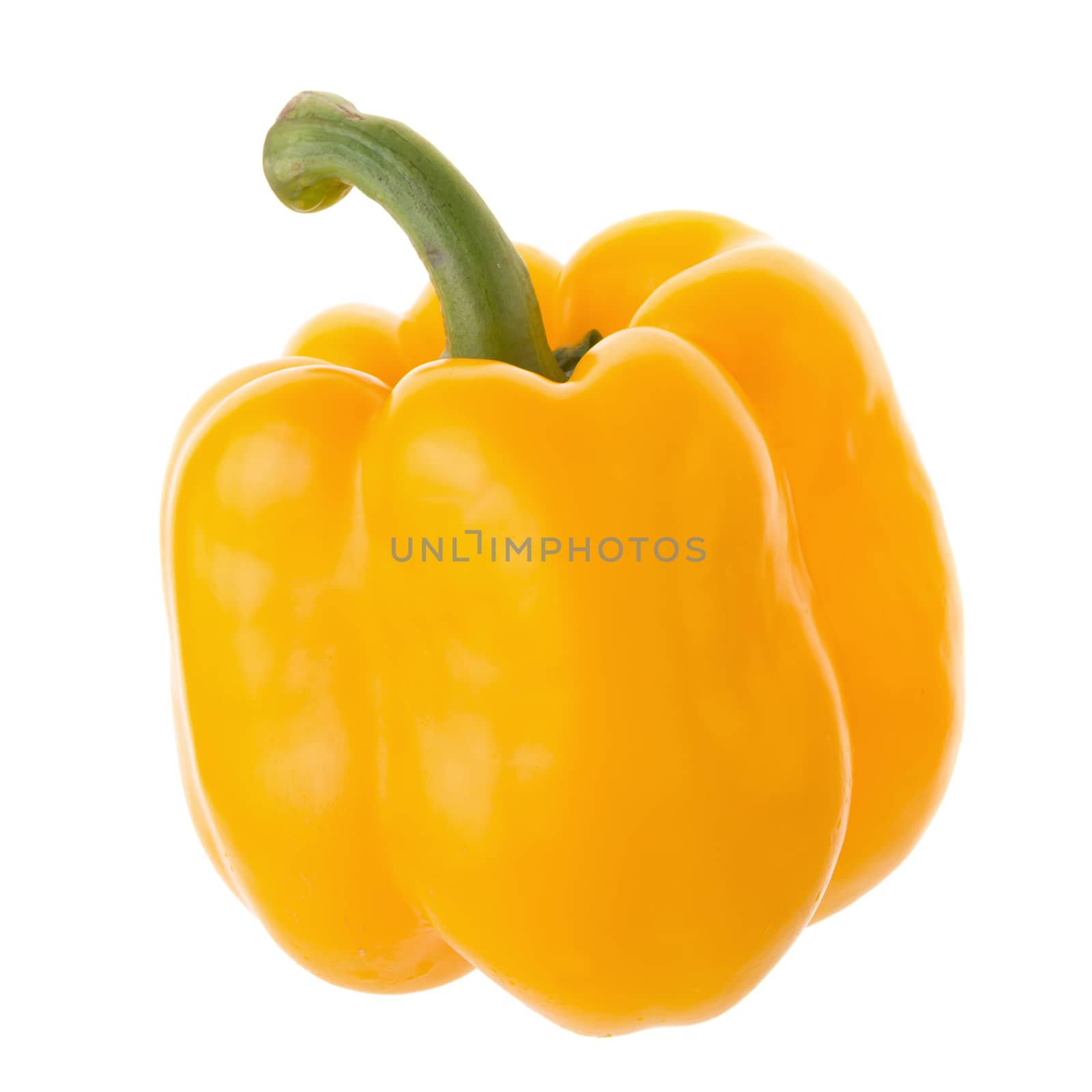 yellow pepper shooted isolated on a white background by kaiskynet