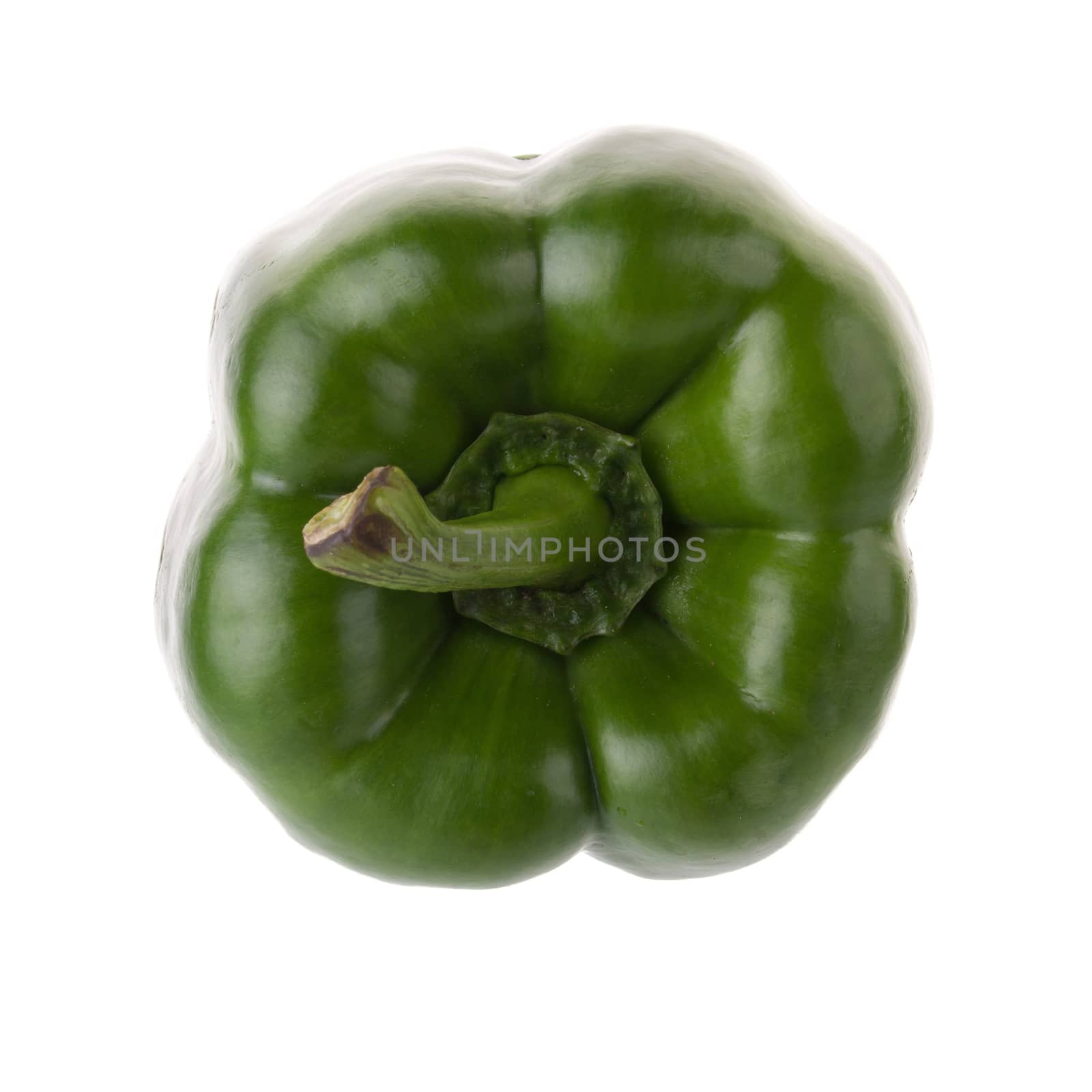 Green pepper shooted isolated on a white background by kaiskynet