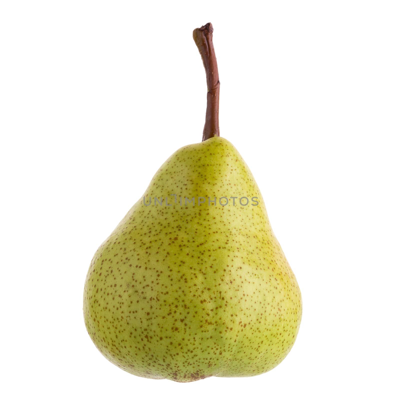 Ripe green pears isolated on a white background by kaiskynet