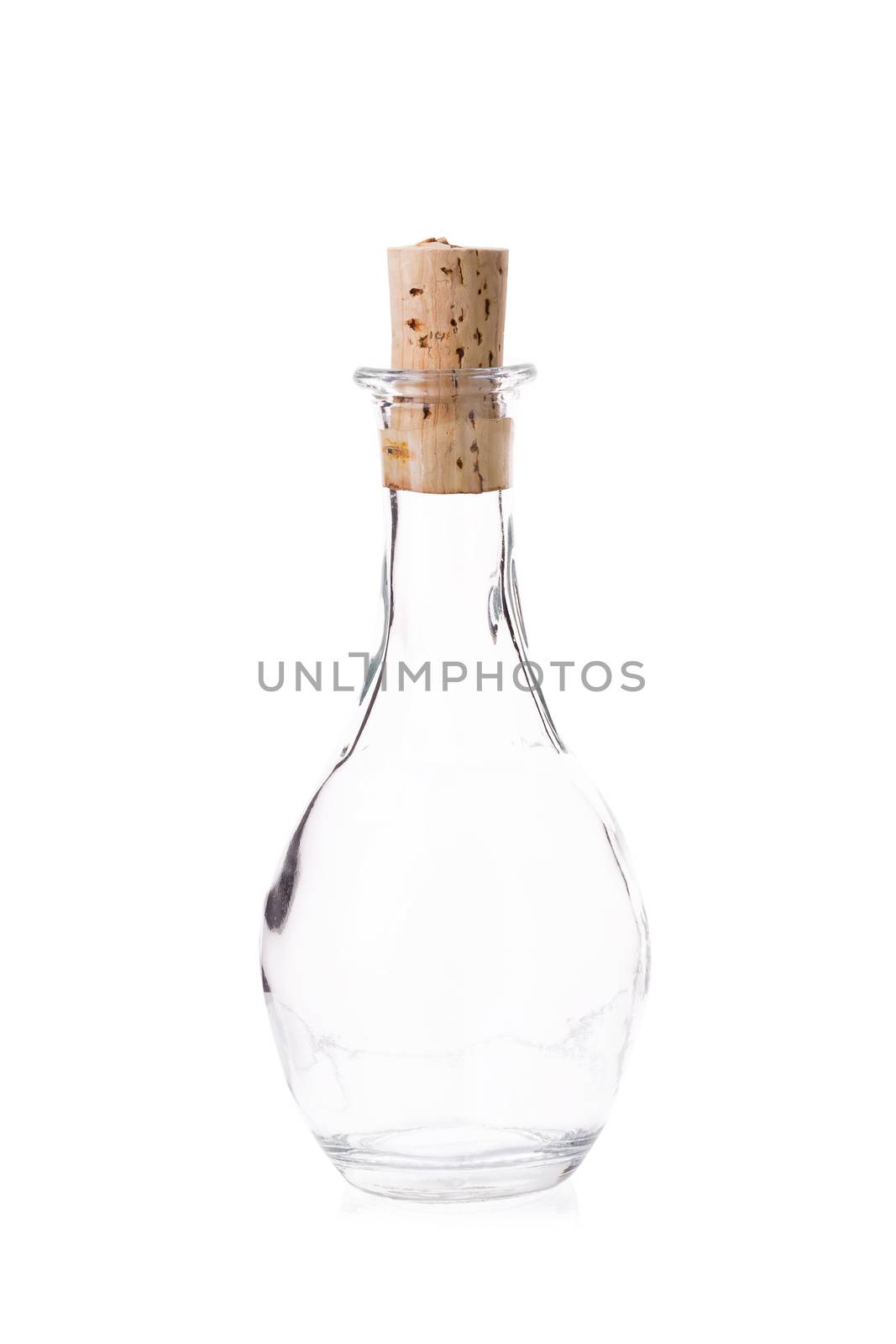 Retro wine bottle isolated on a white background by kaiskynet