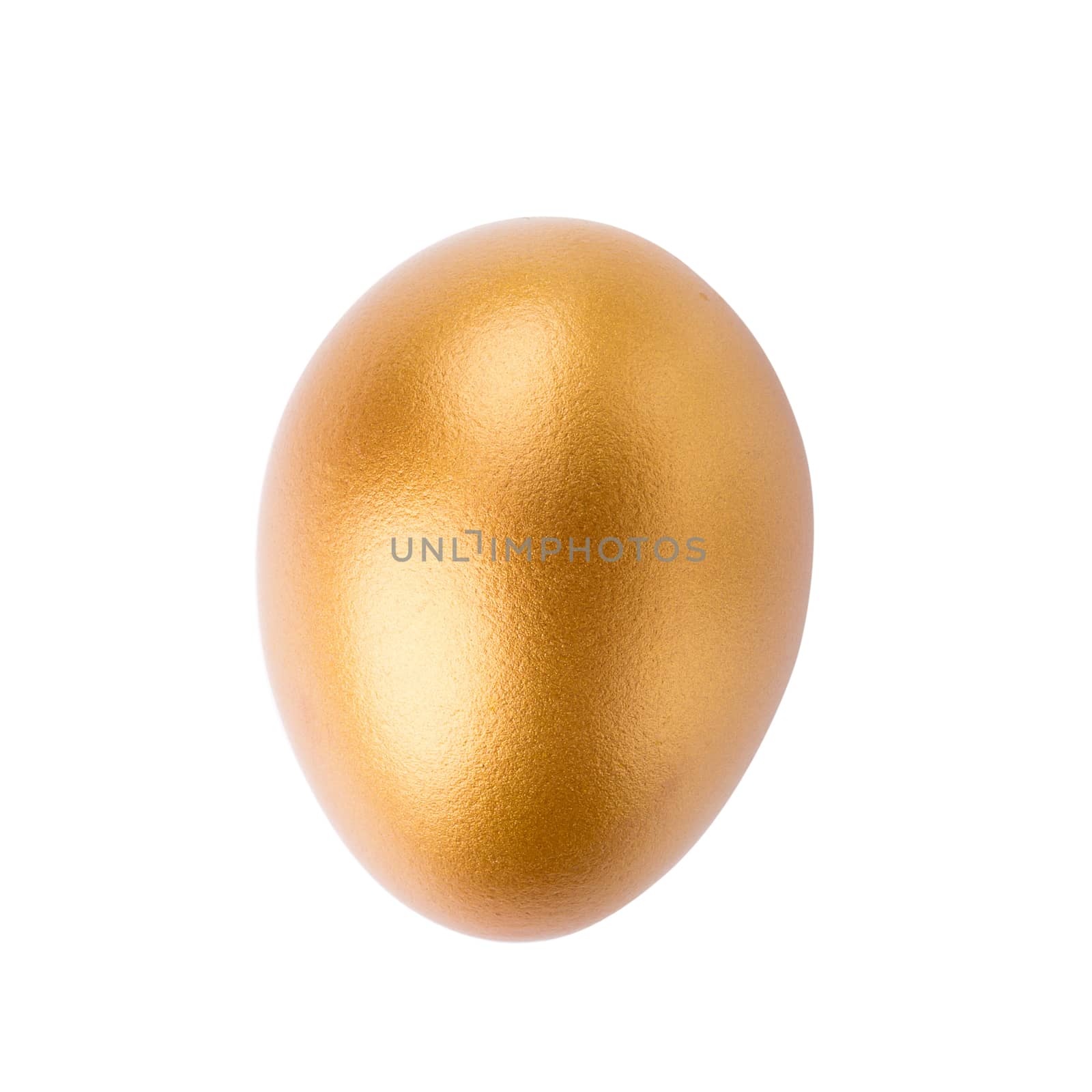 Golden Egg isolated on a white background by kaiskynet