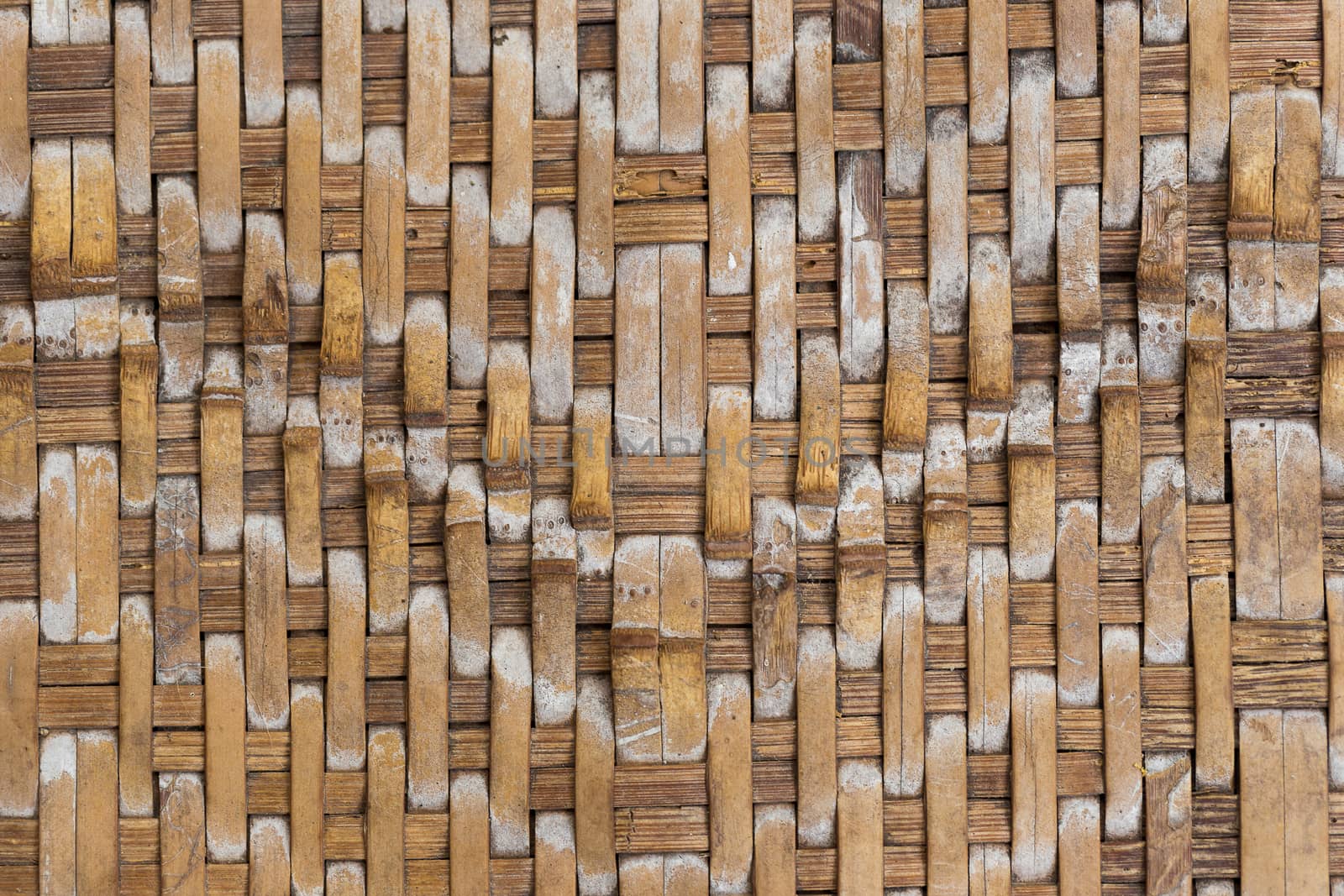 Retro bamboo weave pattern texture background.