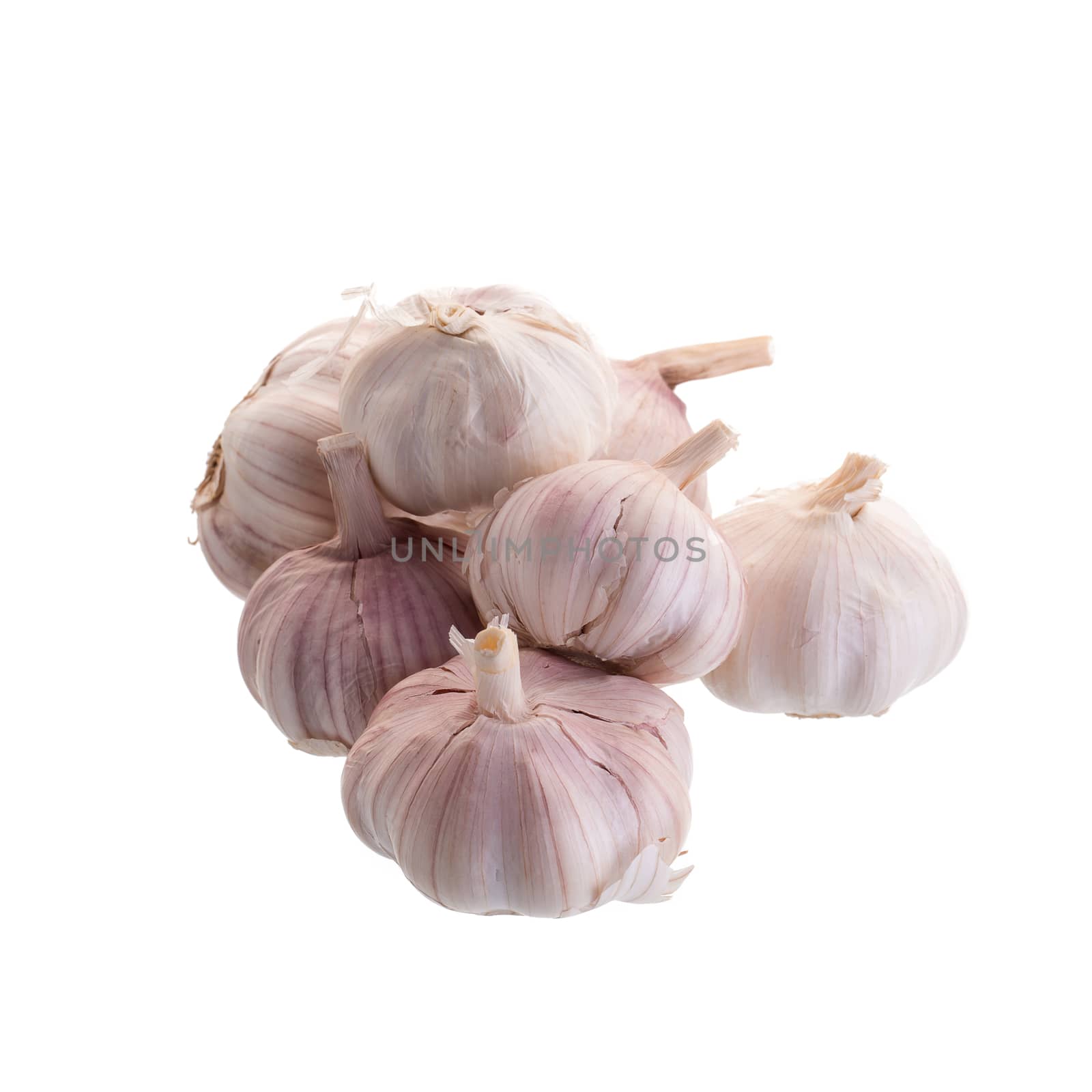 Garlic isolated on a white background by kaiskynet