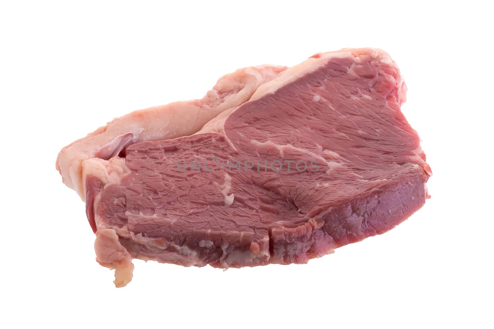 Raw fresh beef steaks, fresh sirloin steaks.