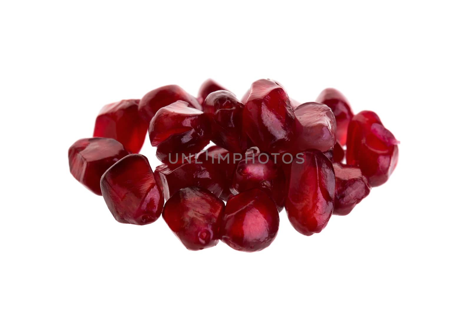 Pomegranate isolated on a white background.
