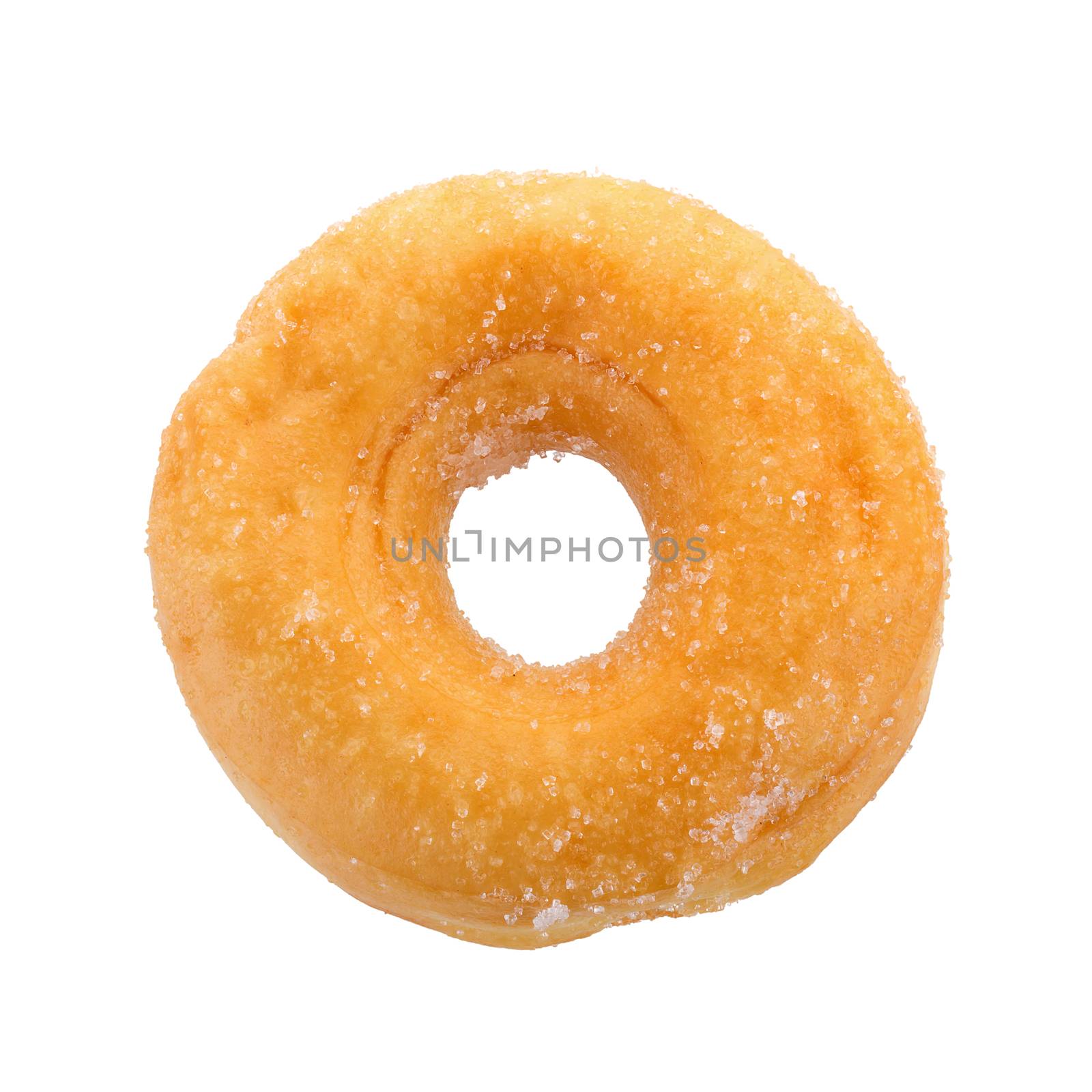 Sugary donut isolated on a white background by kaiskynet