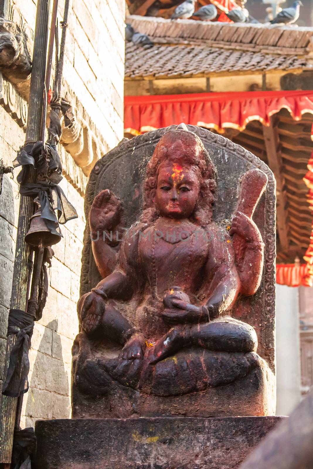 statue in Durbar Square Kathmandu,Nepal. by rayints