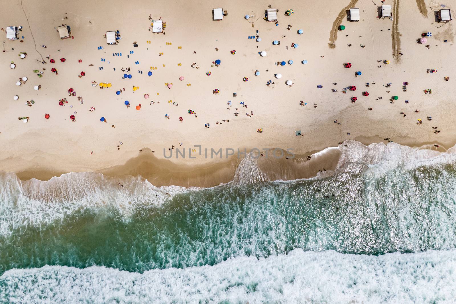 Aerial view of Copacabana Beach by 9parusnikov