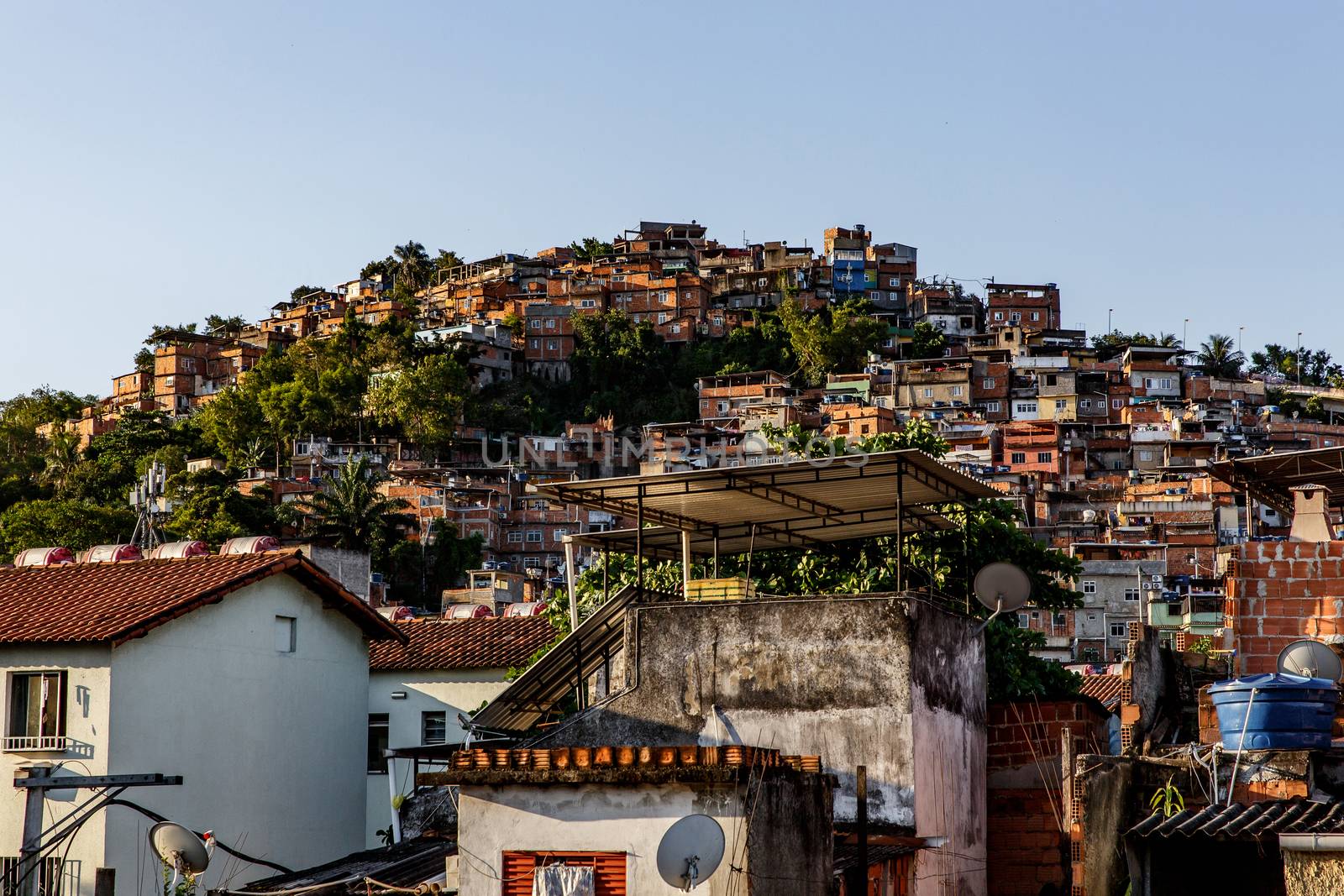 Favella in Rio de Janeiro, Brazil by 9parusnikov