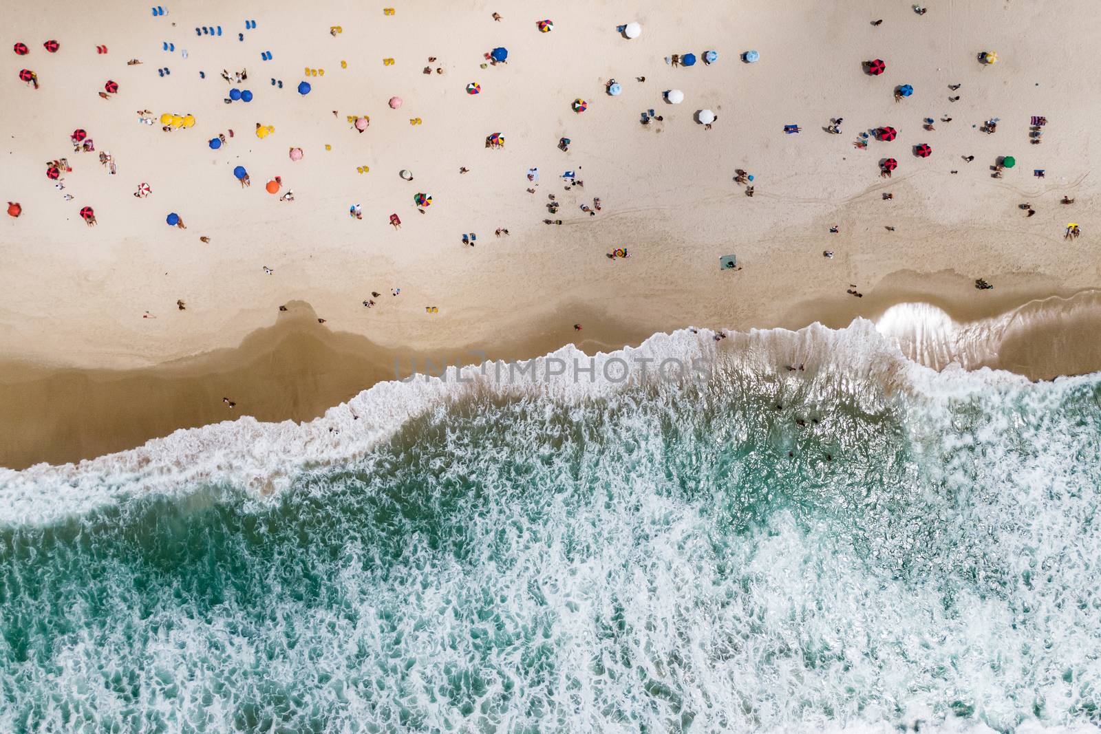 Aerial view of Copacabana Beach by 9parusnikov