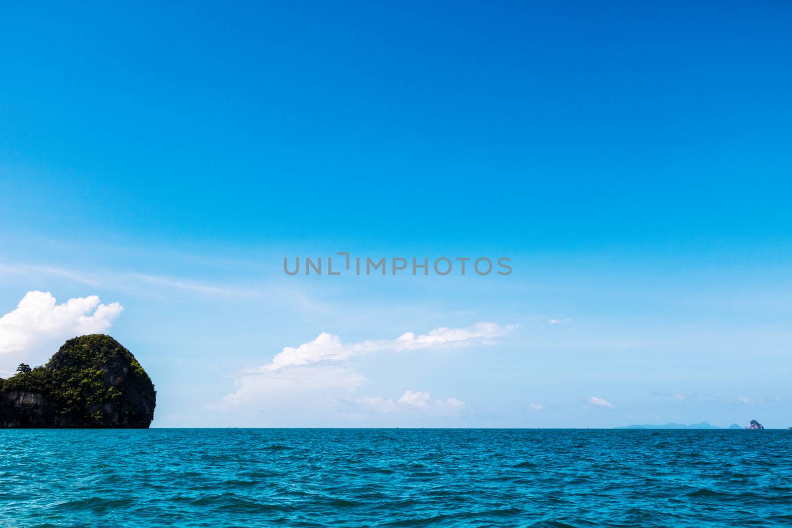 beach sand sea and island,sky by minamija