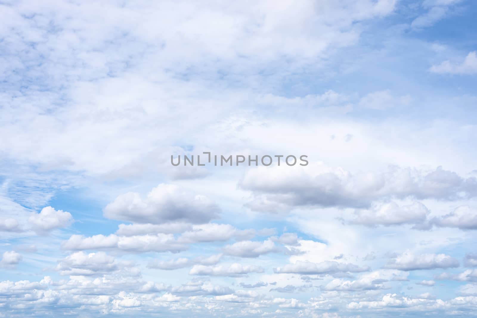 The nature of blue sky with cloud in the morning and summer season.