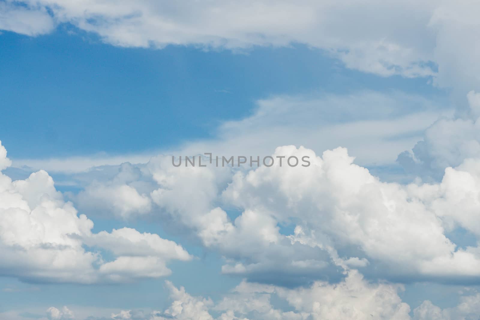 Blur clouds on the sky with sun light, Nature