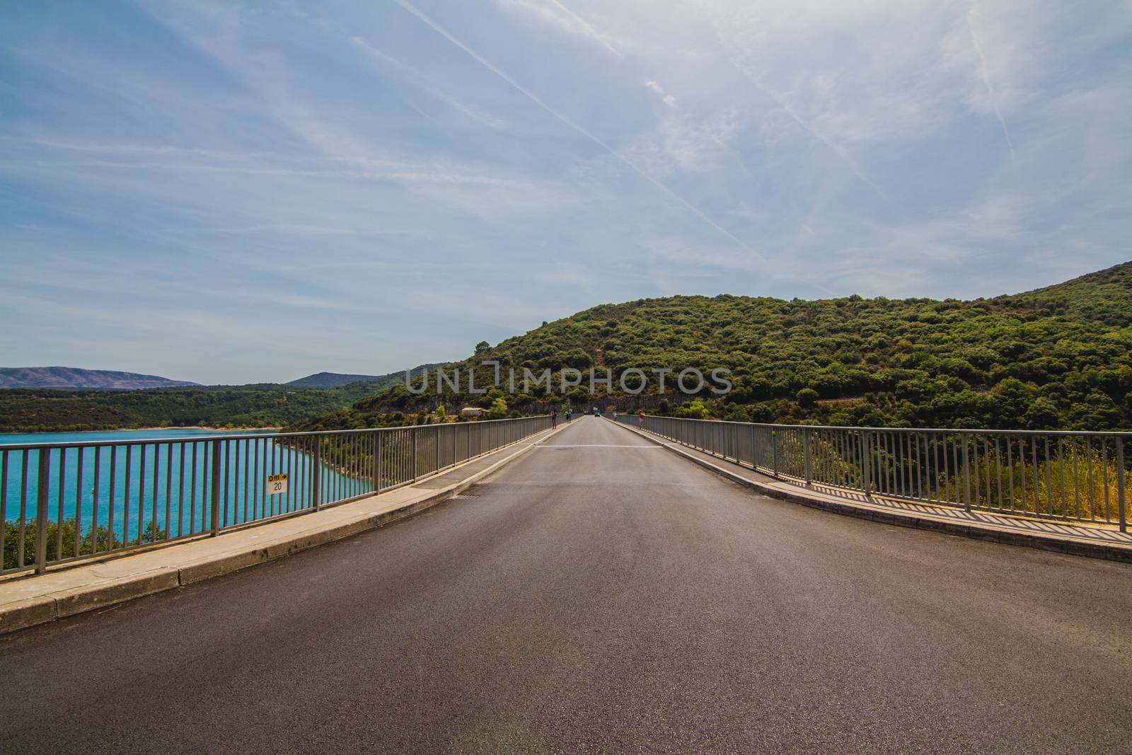 Gorge du Verdon lake in the South of France