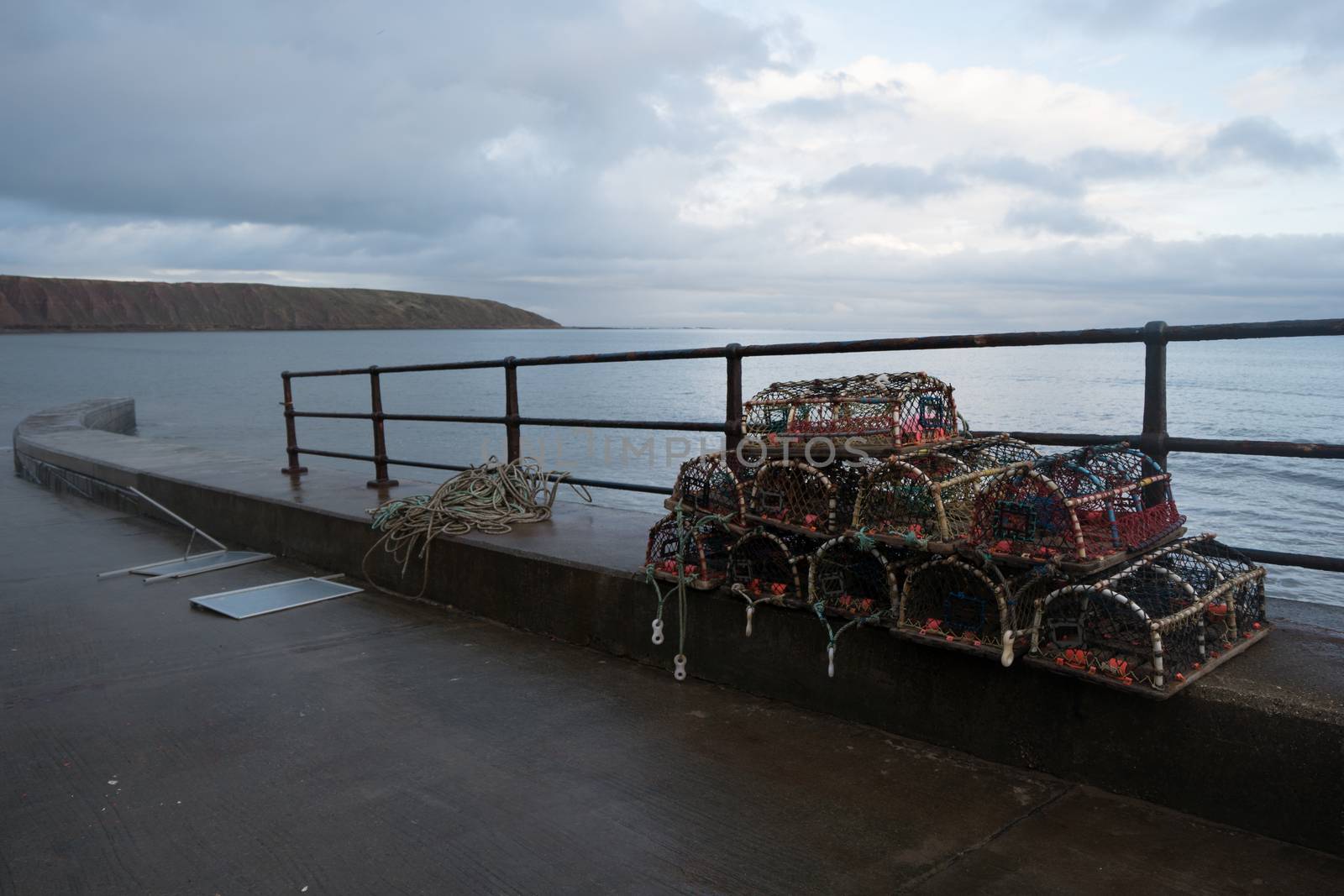 The promenade from a local seaside town in the north of England called Filey