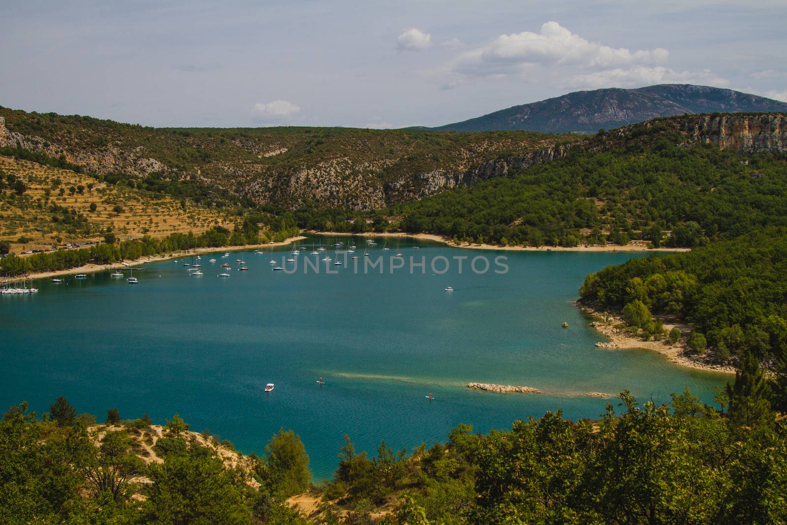 Gorge du Verdon lake in the South of France