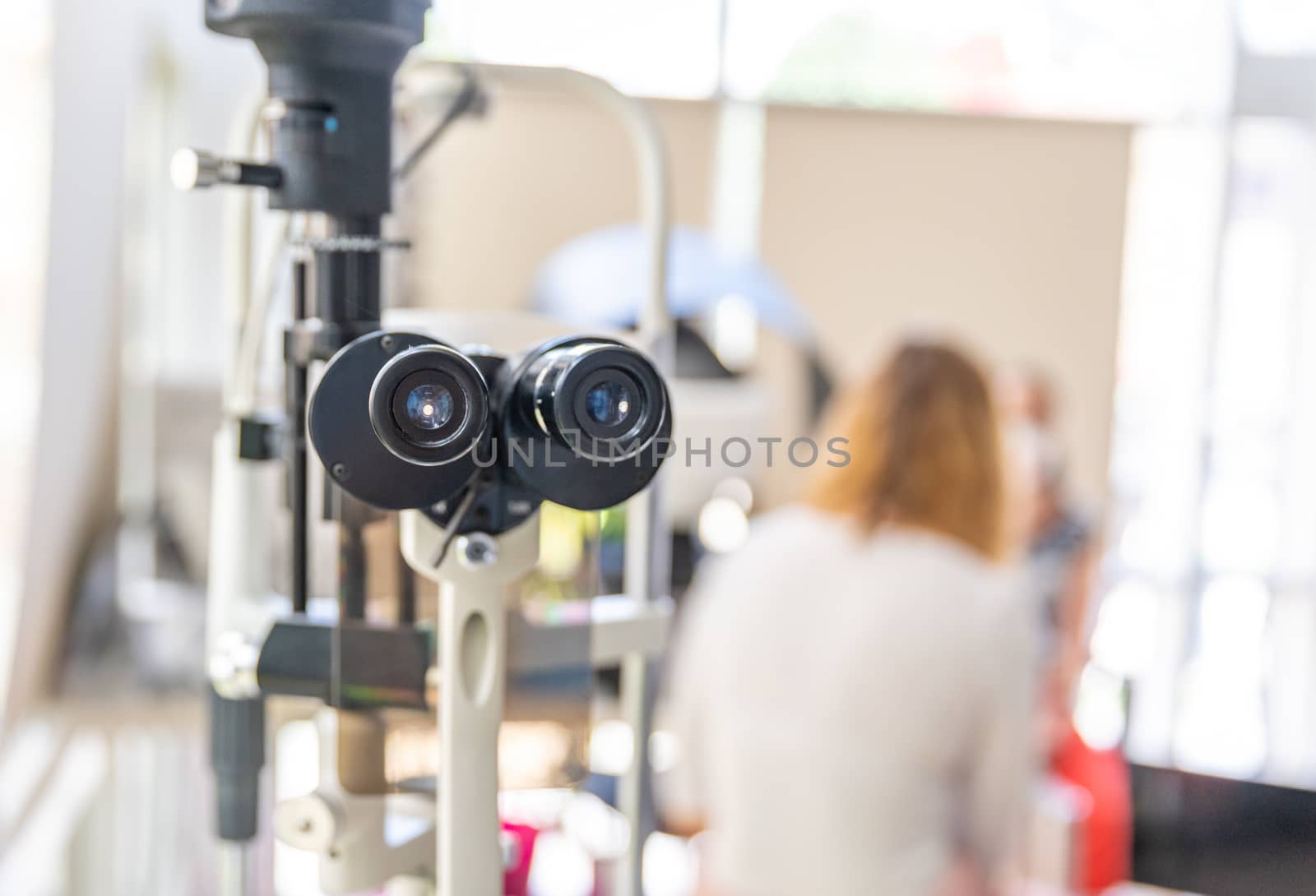 microscope for eye examination in hospital