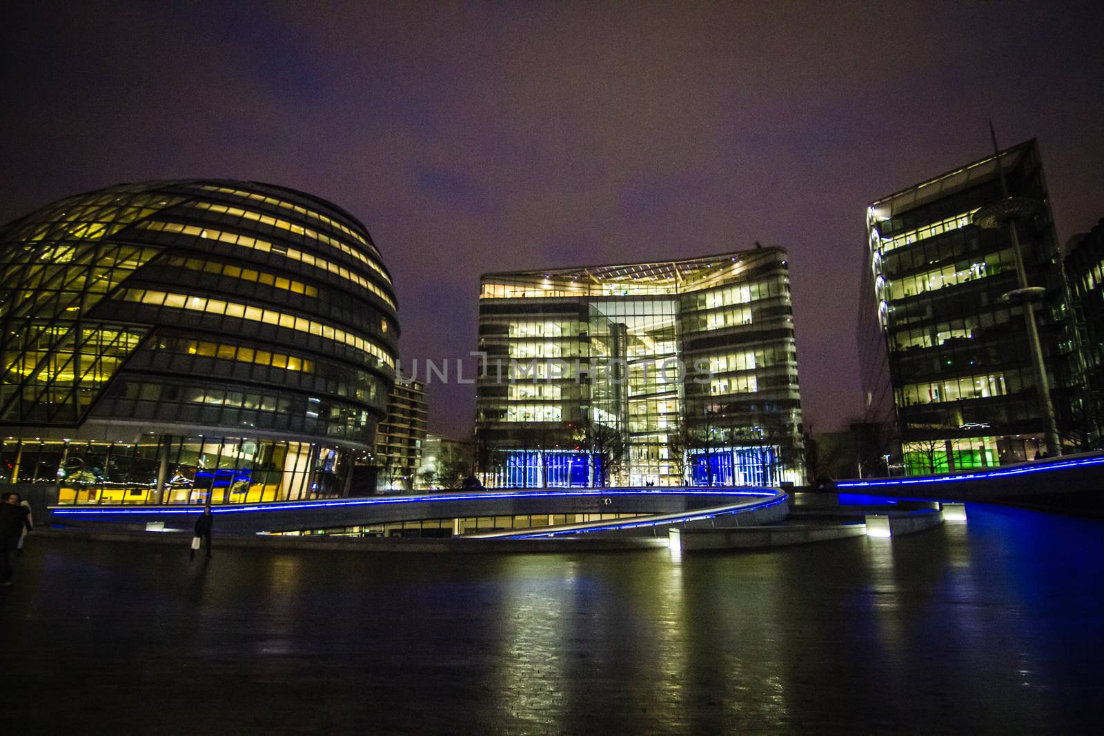 London during the evening