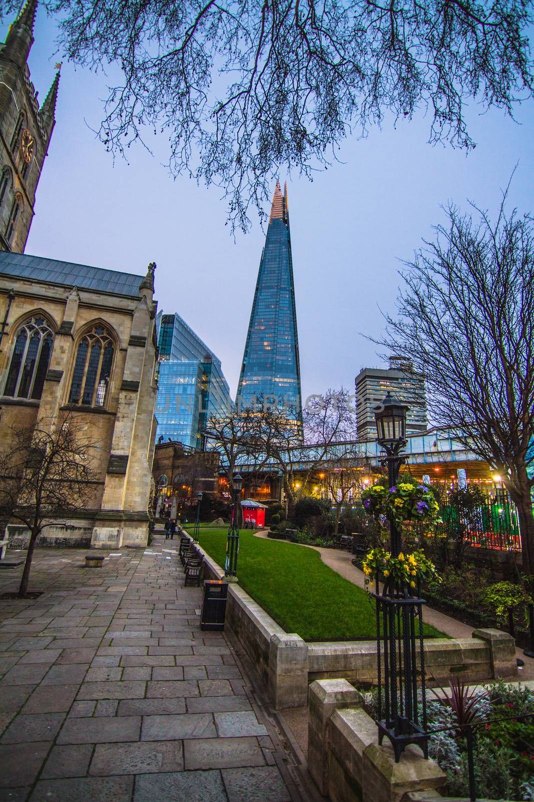 London during the evening