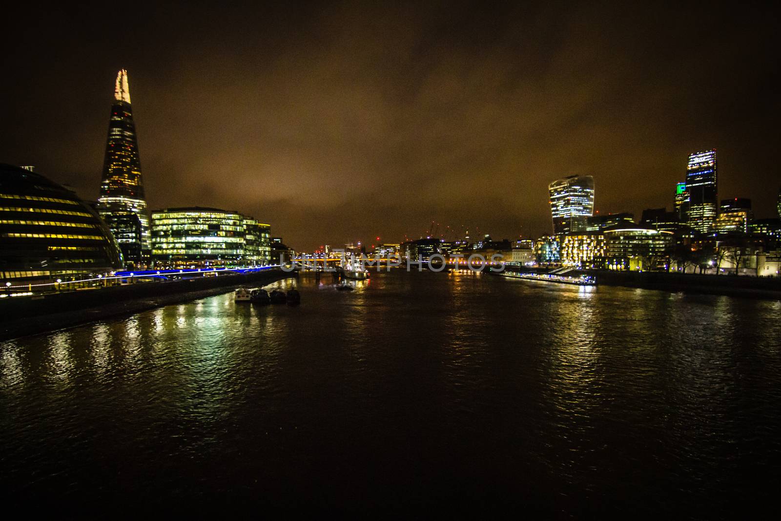 London during the evening