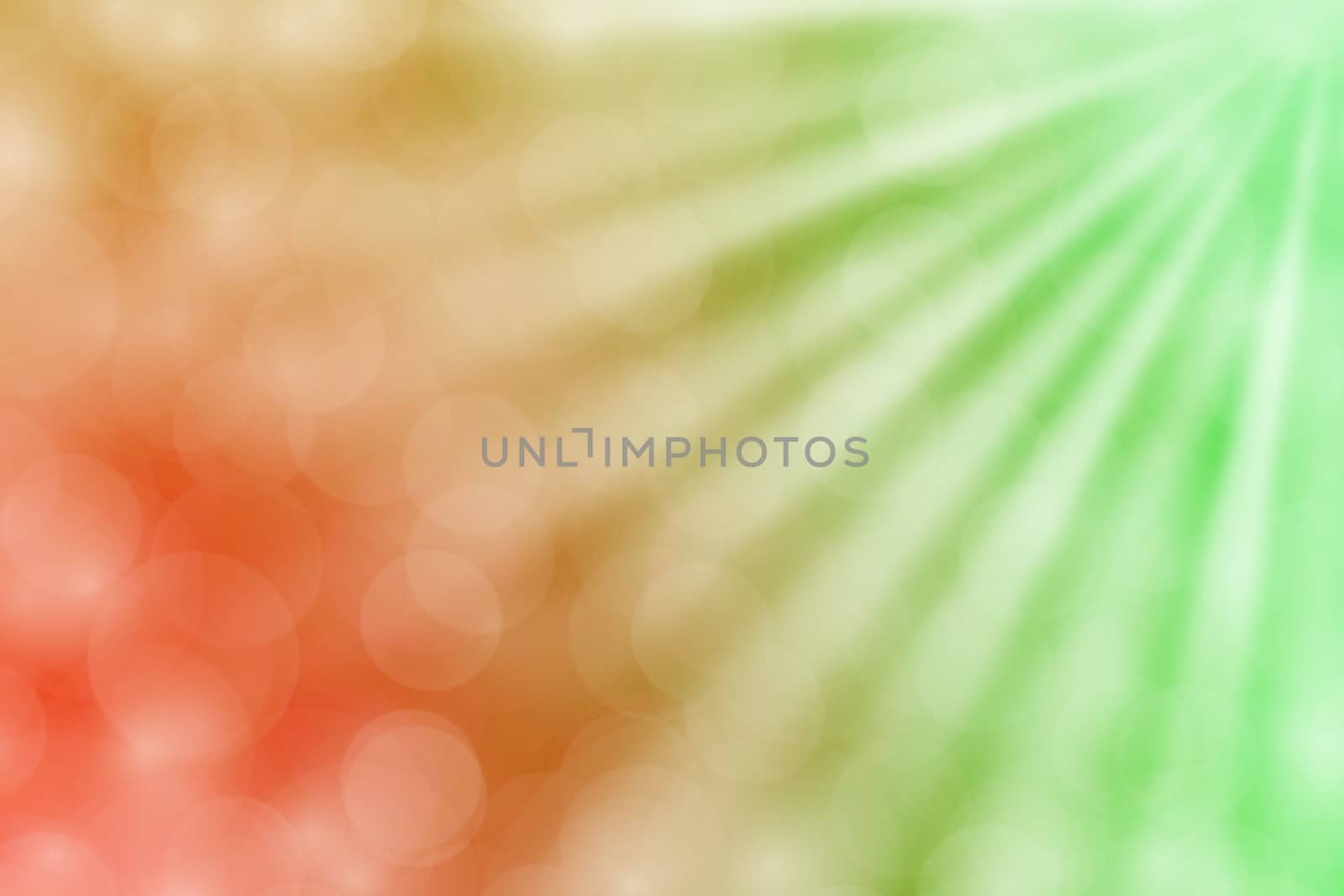 colorful green and red bokeh lights beam shine on gradient red and green background for copy space, bokeh colorful light green and red soft shade, bokeh lights shine on gradient soft green and red by cgdeaw