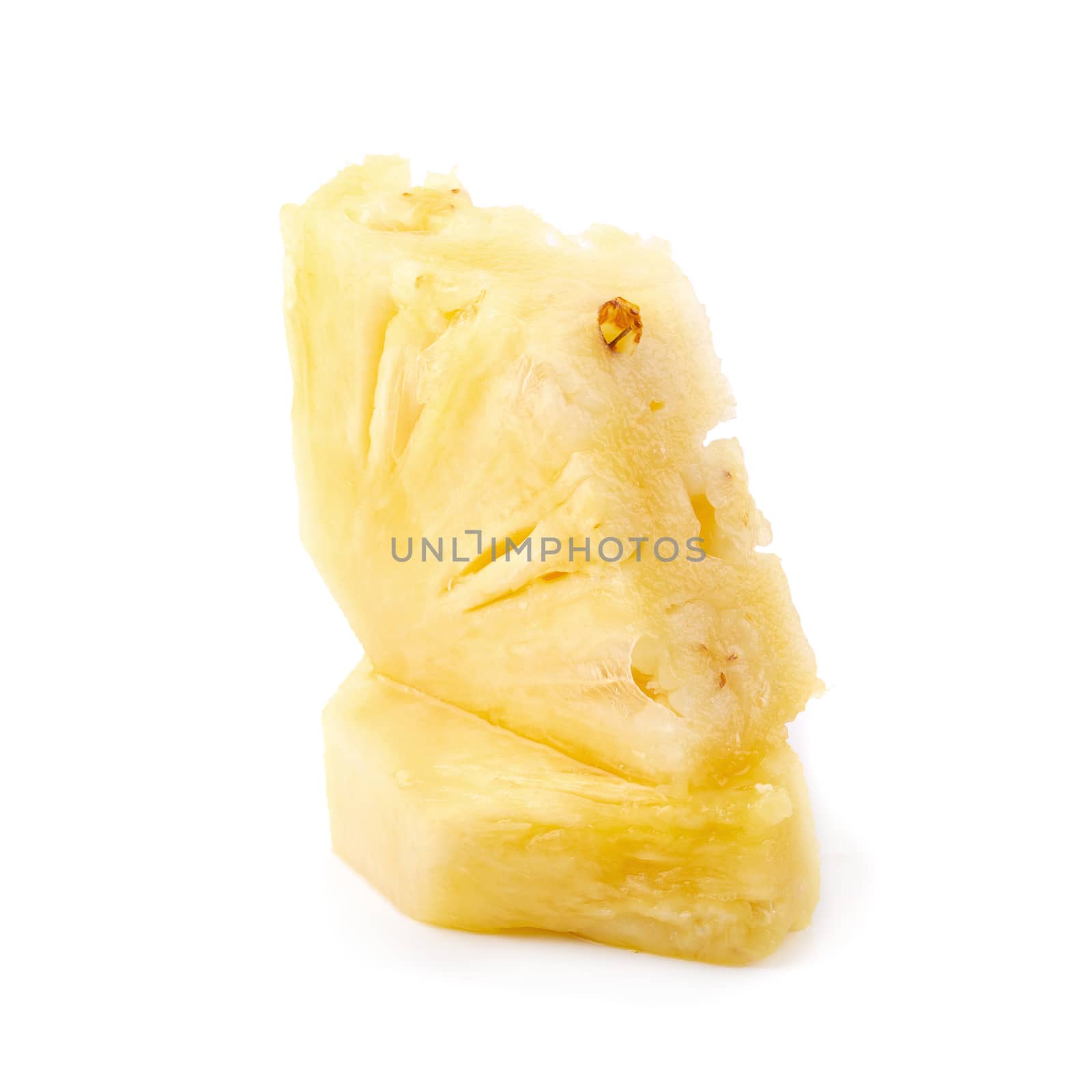 Pineapple Sliced isolated on a white background.