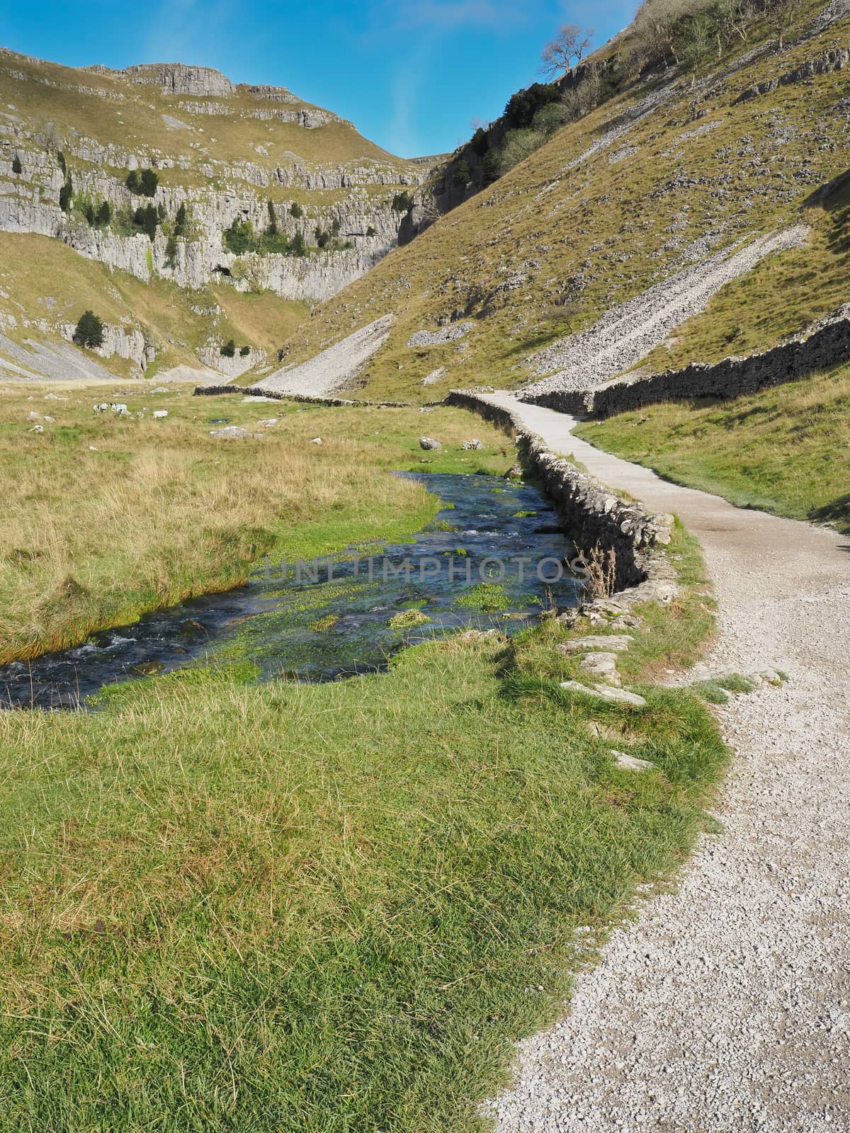 Track leading to cleft of Gordale Scar, Malham, Yorkshire Dales by PhilHarland