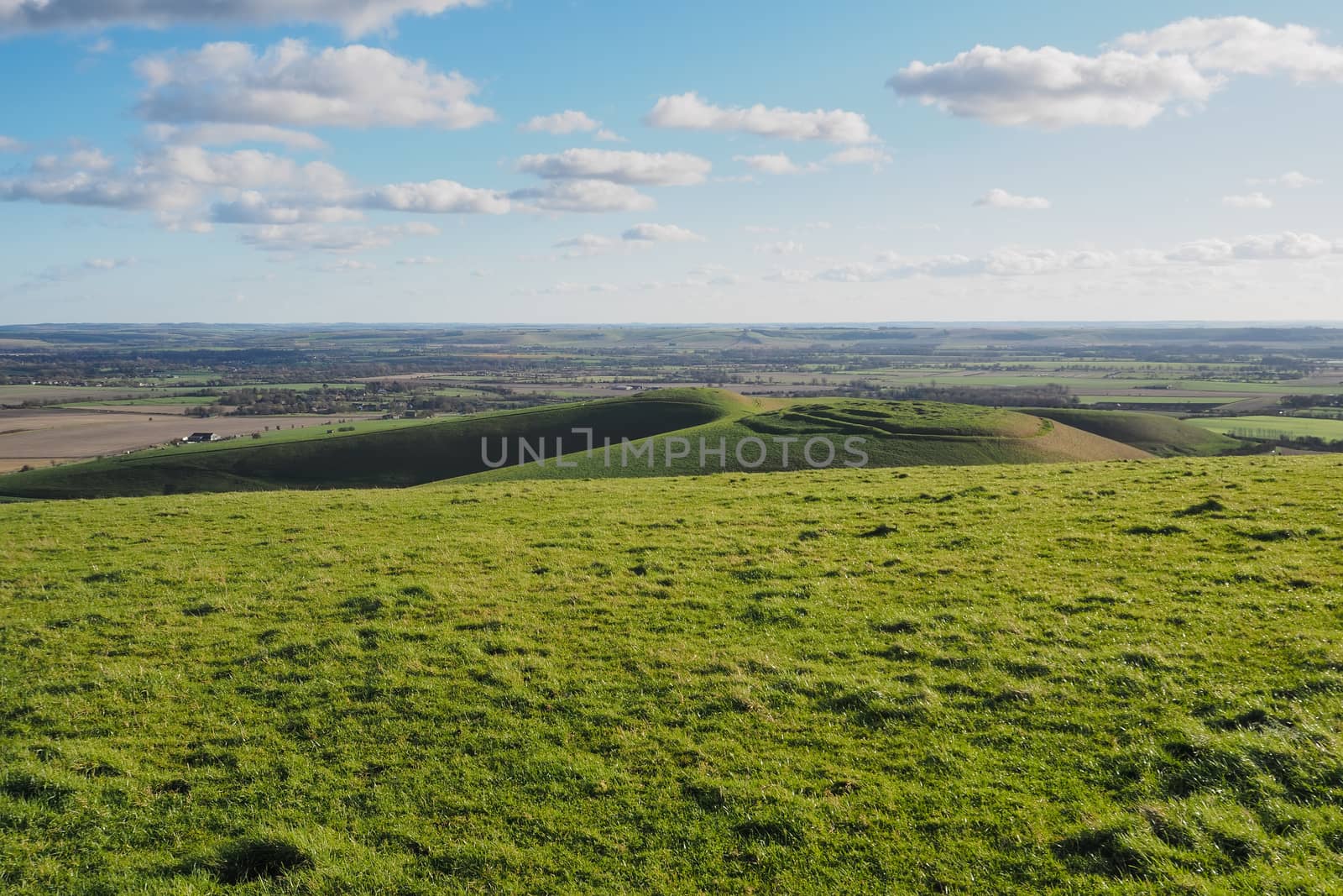 View from Tan Hill of Vale of Pewsey and Salisbury Plain, North Wessex Downs by PhilHarland