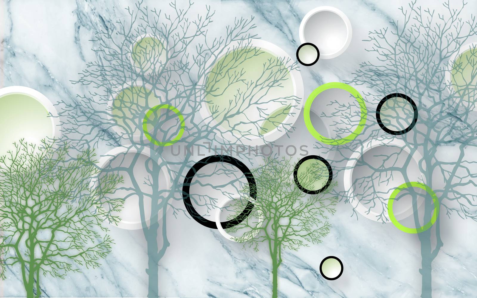 3d ring circle backgroun ilustration by ipinsadja