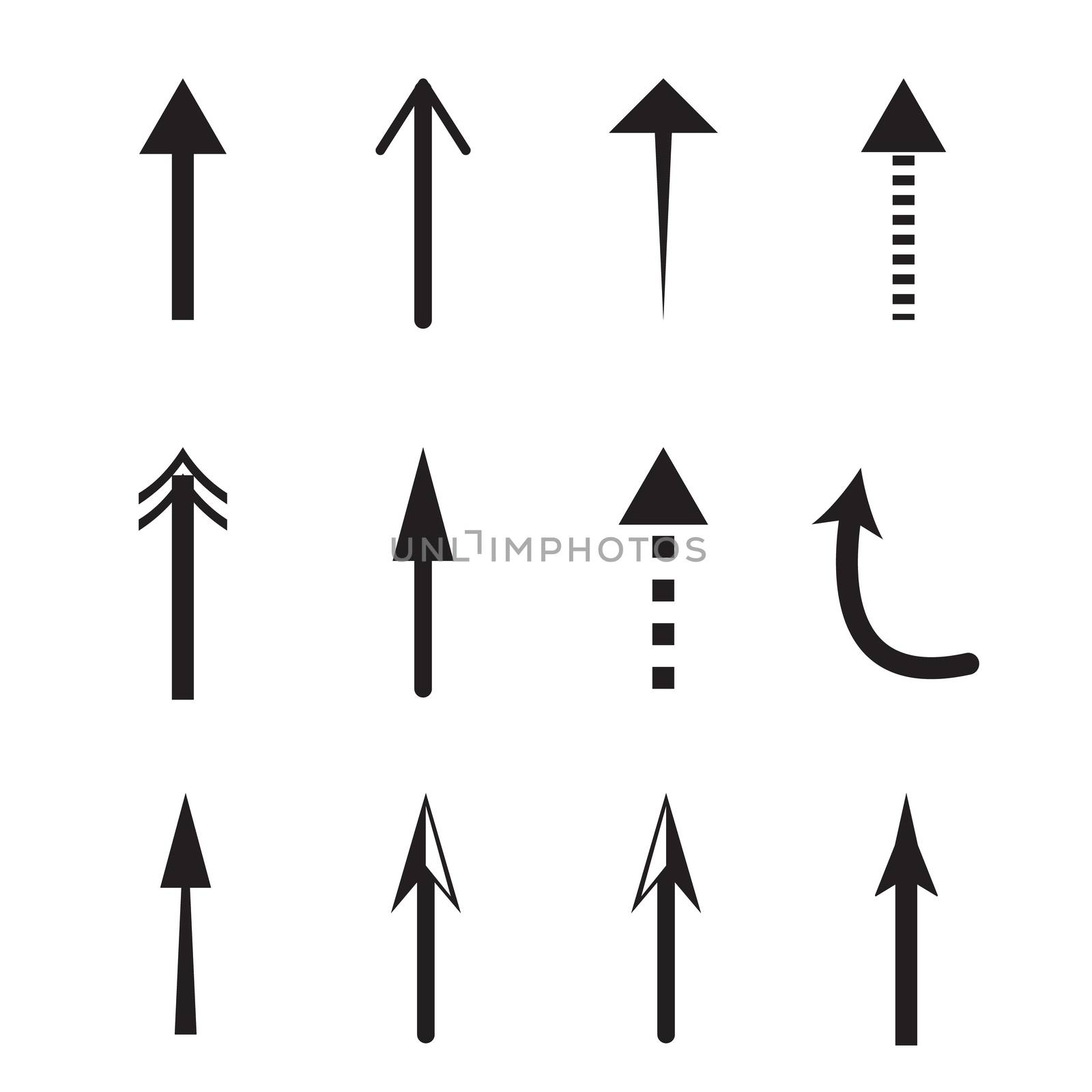 Up Arrows icon on white background. flat style. Up Arrows icon f by suthee