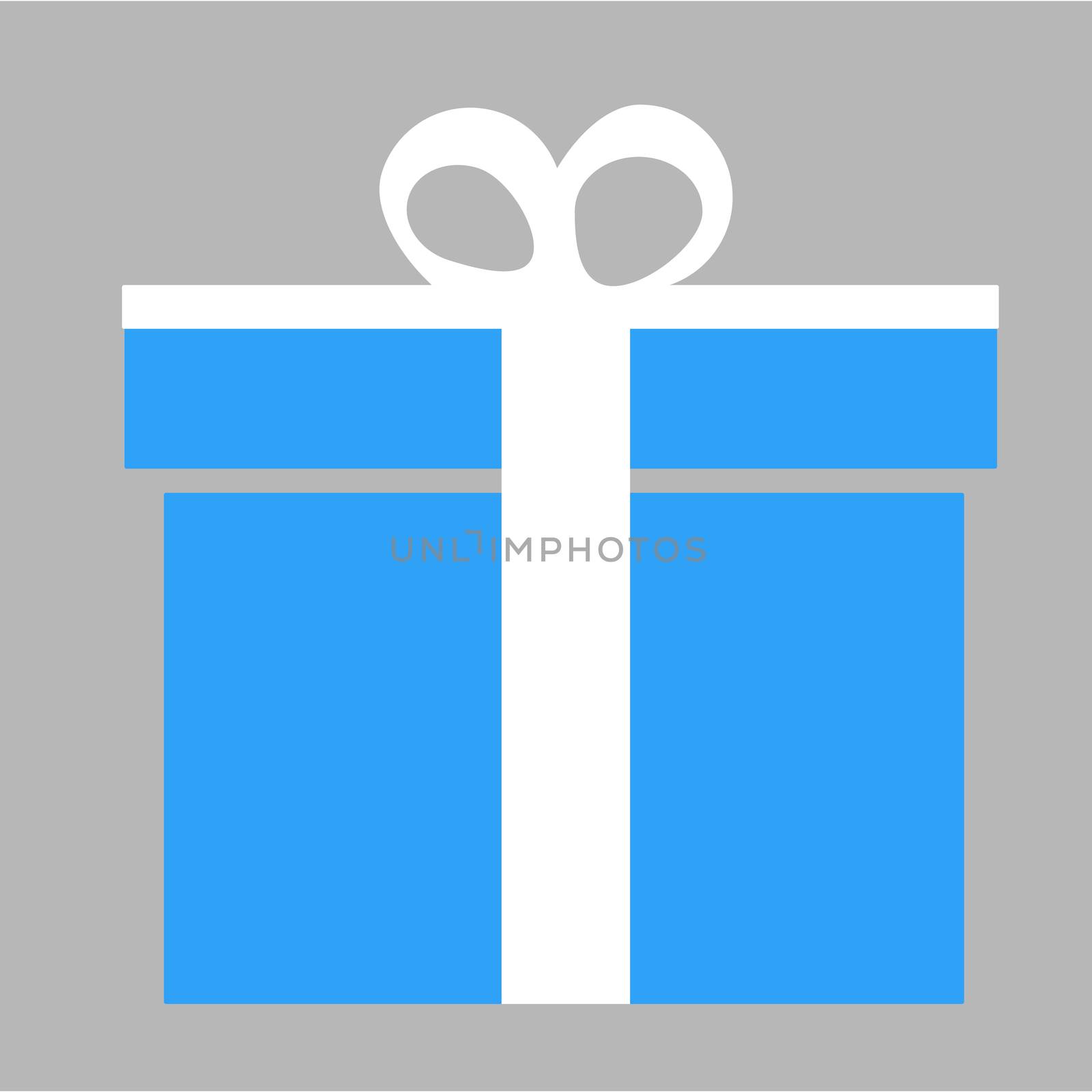 gift box icon on gray background. flat style. gift box icon  for your web site design, logo, app, UI. gift box symbol.