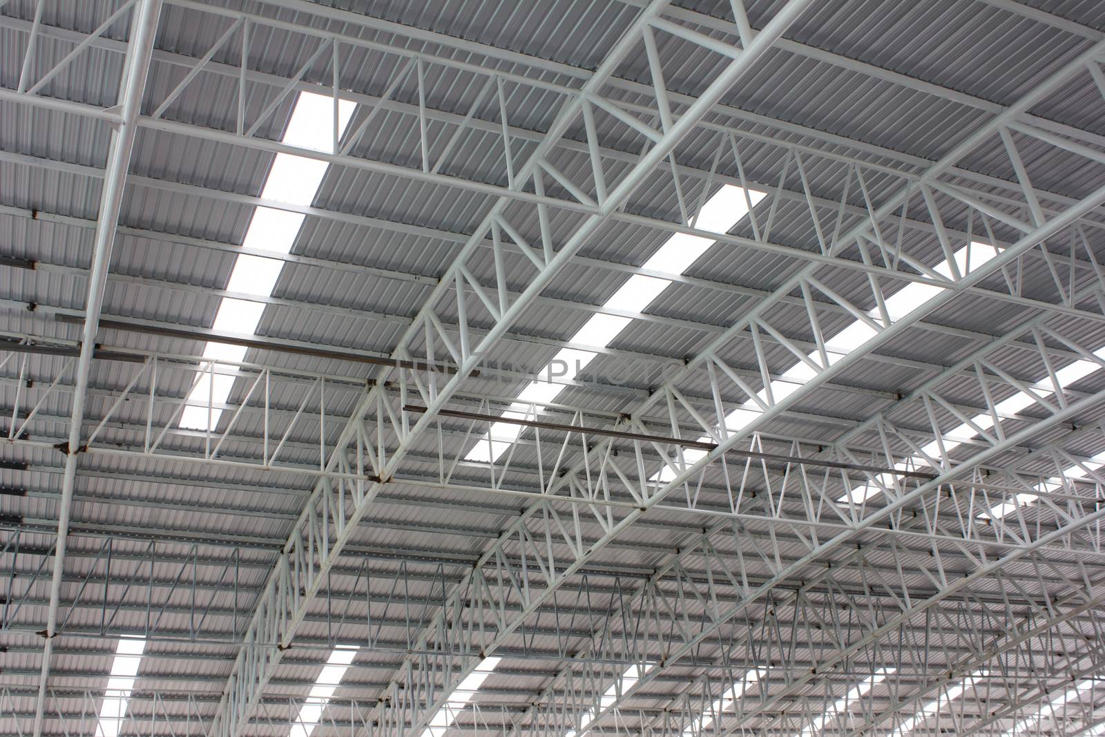 carpark metal roof structure