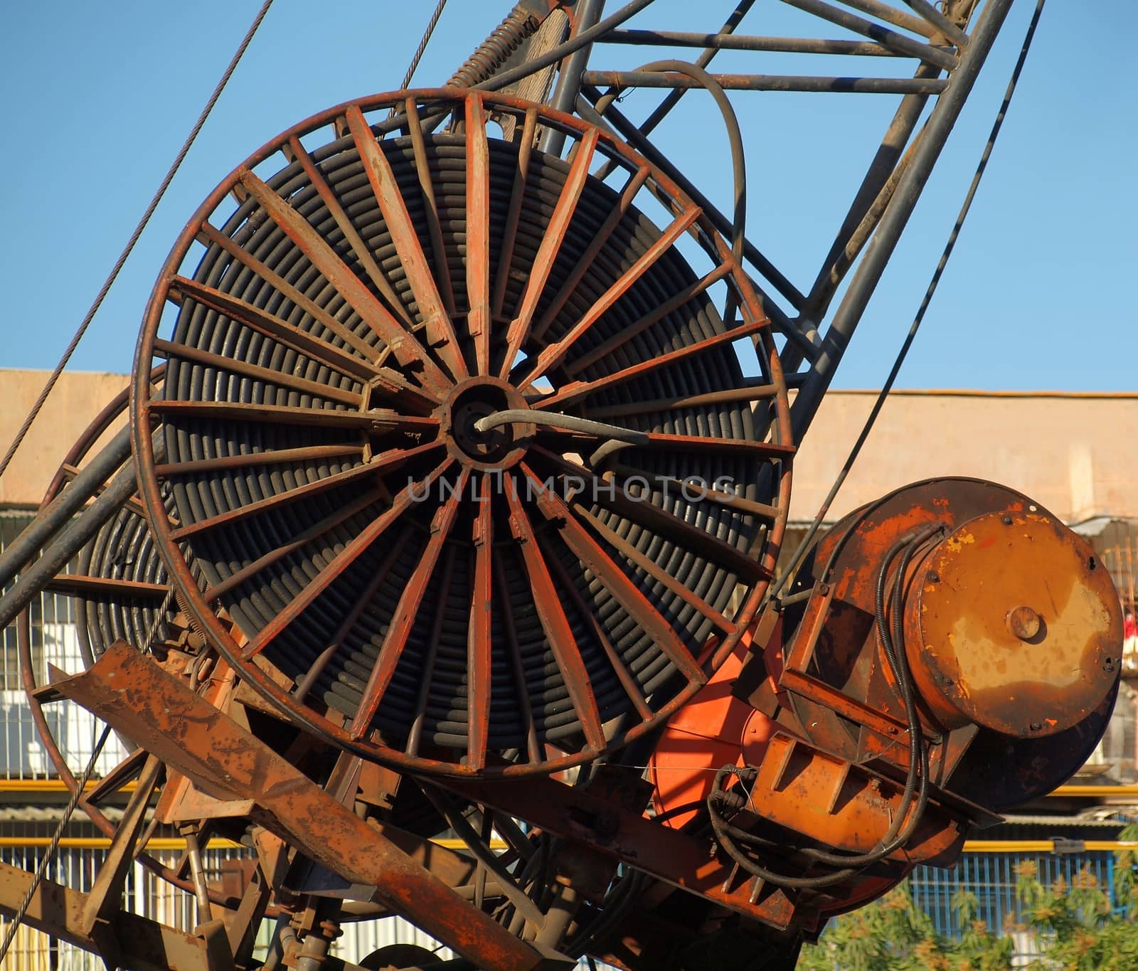 A large industrial drilling machine as used in underground construction
