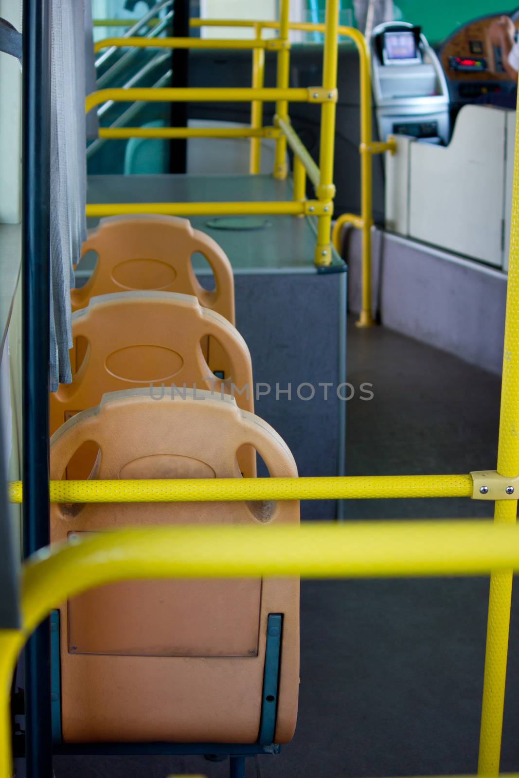 passenger inside a bus by shutterbird