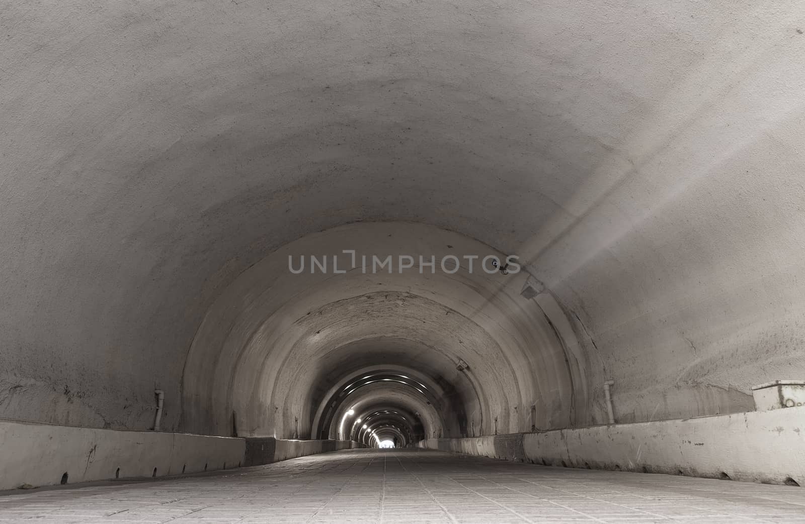 An underground tunnel that is used by pedestrians and cyclists
