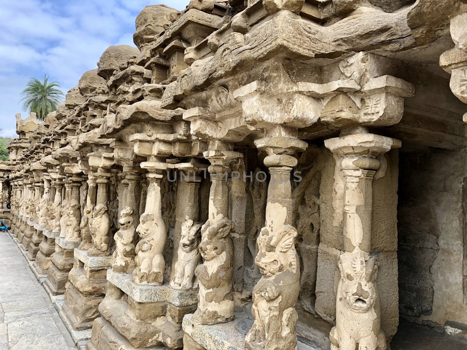 The Kanchi Kailasanathar temple located in Kancheepuram is one of the oldest structure built by Narasimhavarman-II in 700AD. This is the Hindu temple built in Tamil architectural style of Pallava architecture. The sandstone compound contains many sculpture carvings mainly half animal deities and 58 small shrines which is dedicated to lord shiva.
