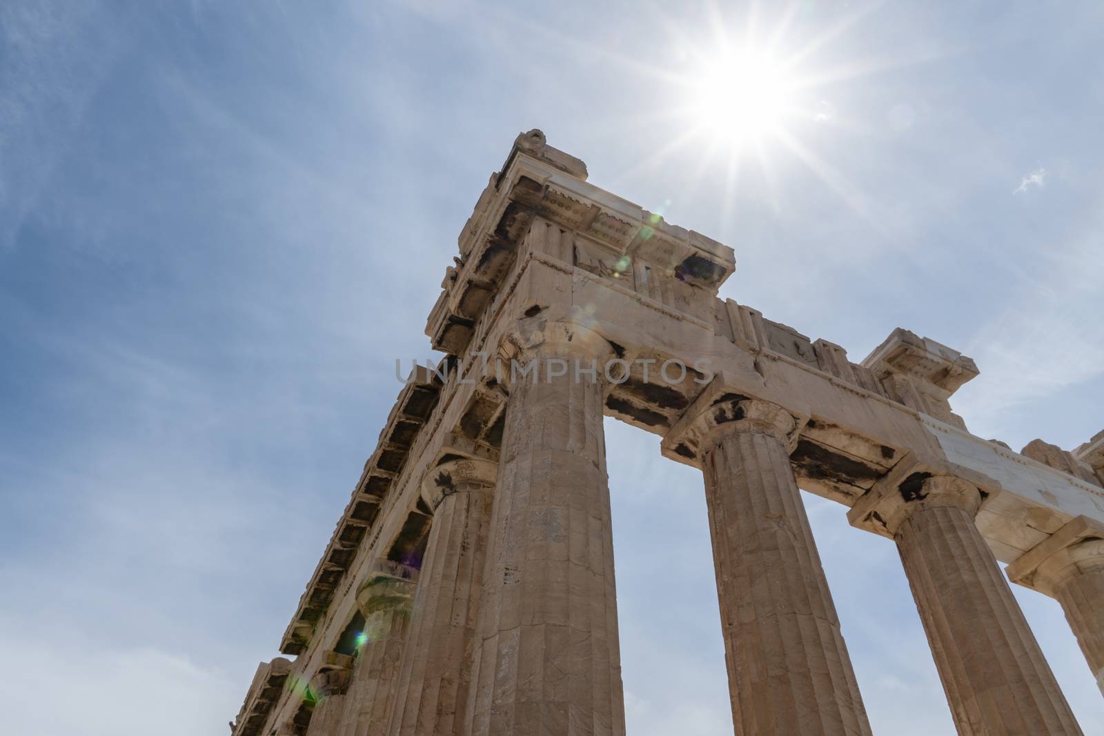 The Ancient Greek temple of Poseidon. Ancient Greek pantheon nea by sirawit99