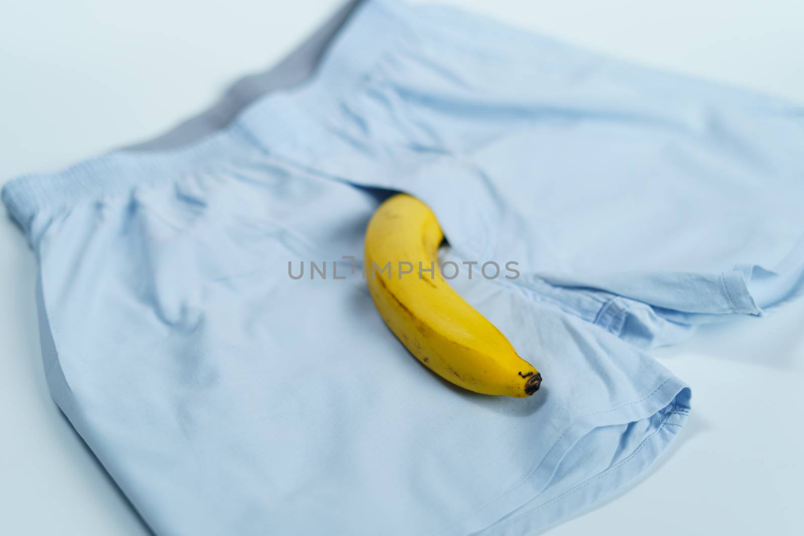 Banana and boxer in sex concept.